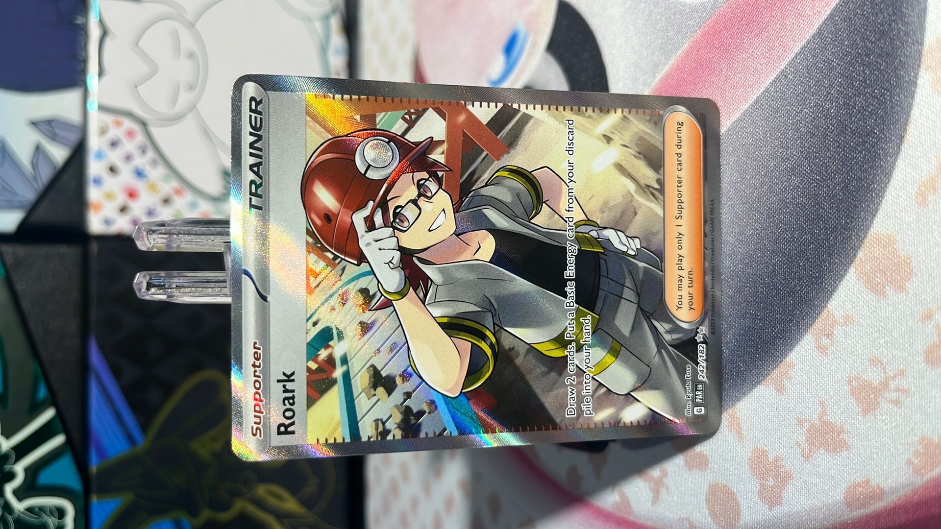 roark pokemon card Roark - 242/182 - Paradox Rift main image 0