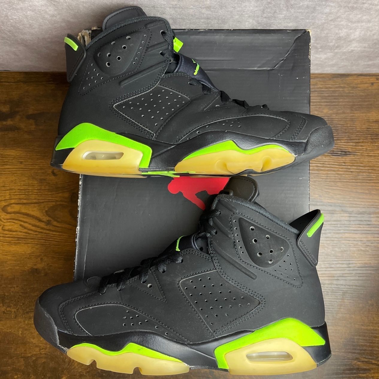 Jordan 6 Retro Electric Green 2021 Size 8 CT8529-003 Black