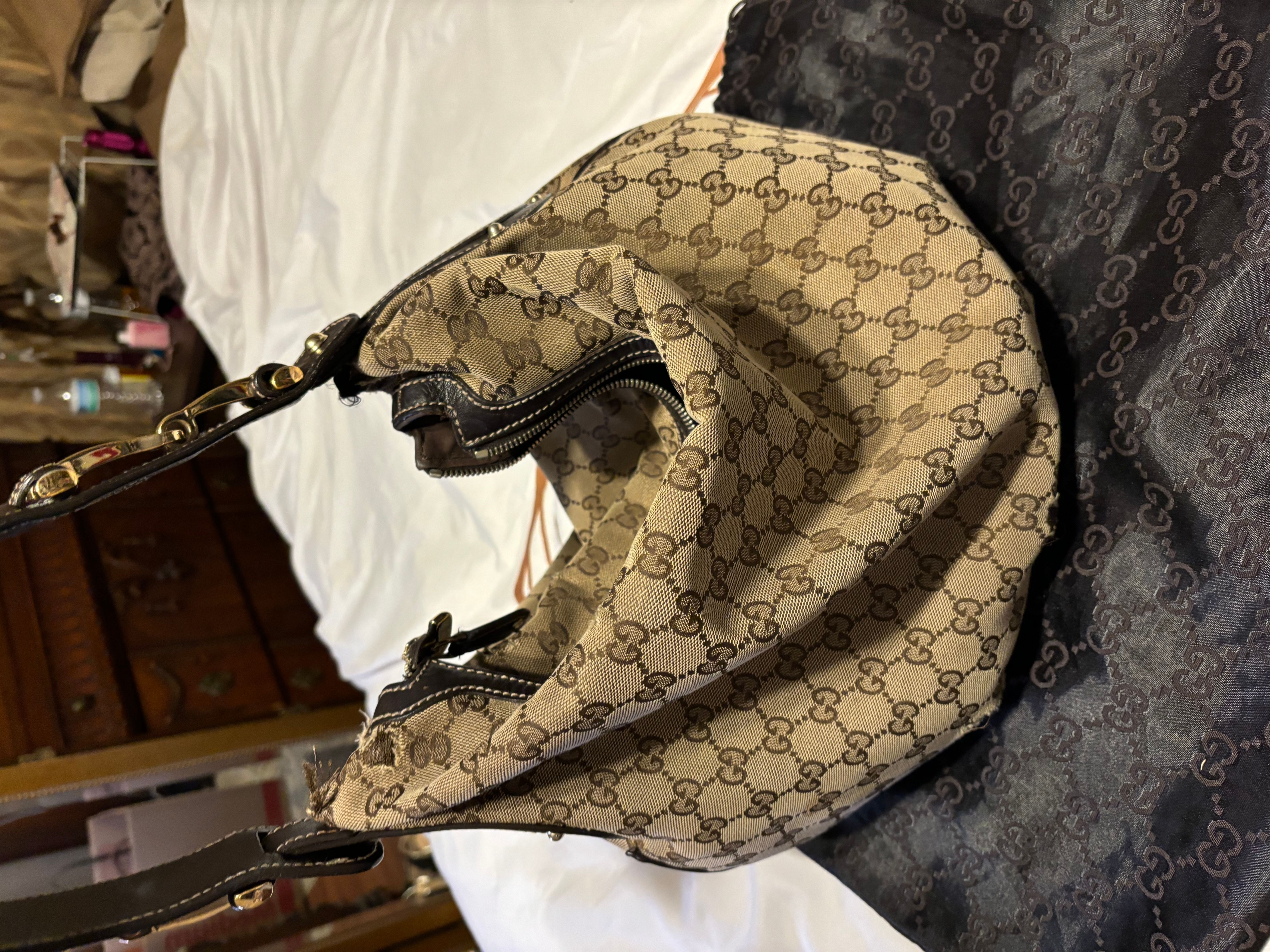 Gucci 621892 Chain Wallet Shoulder Bag Horsebit 1955 Dot
