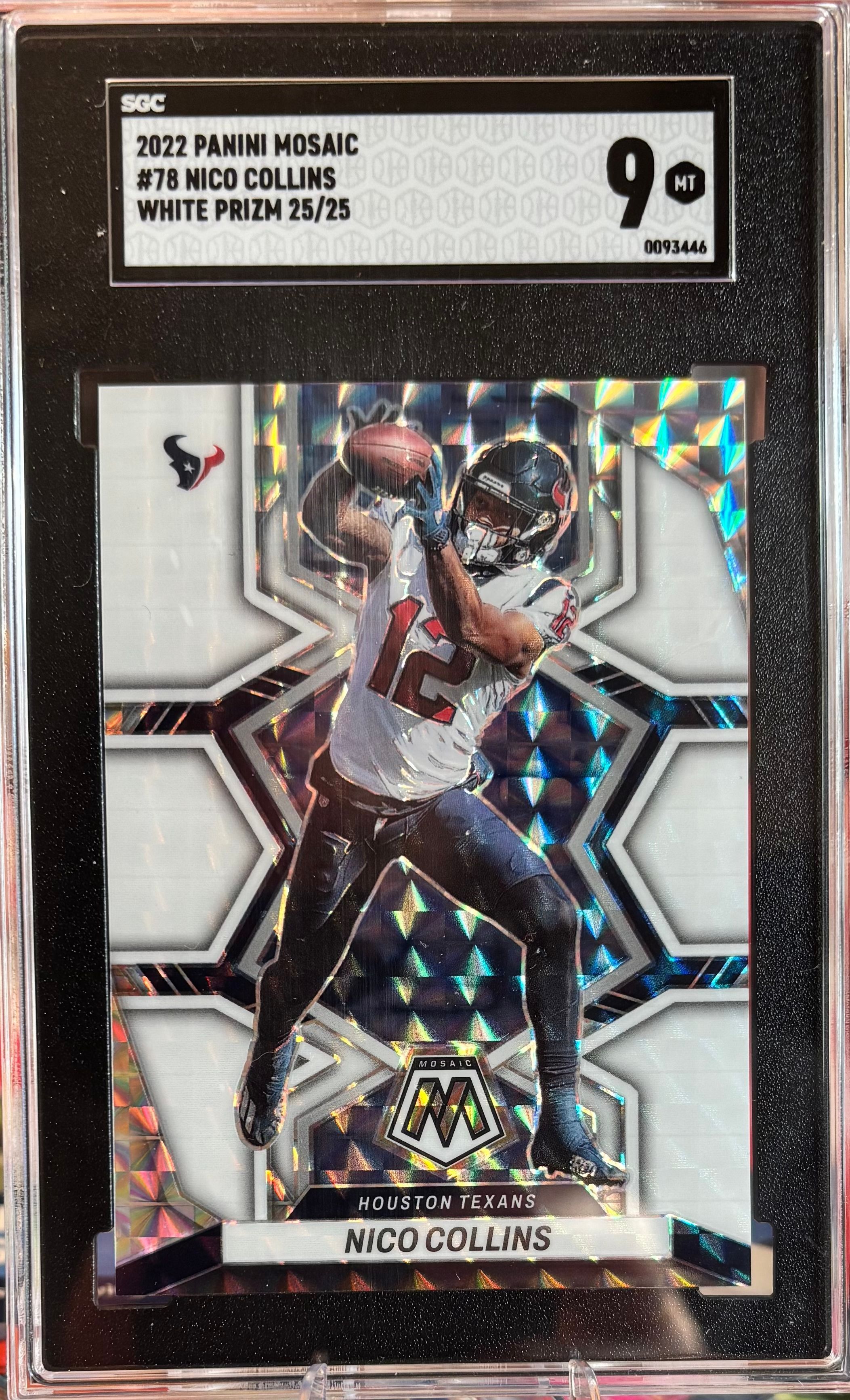 NICO⭐︎ 2021 Select Nico Collins Die-Cut Neon Green Prizm PSA 10