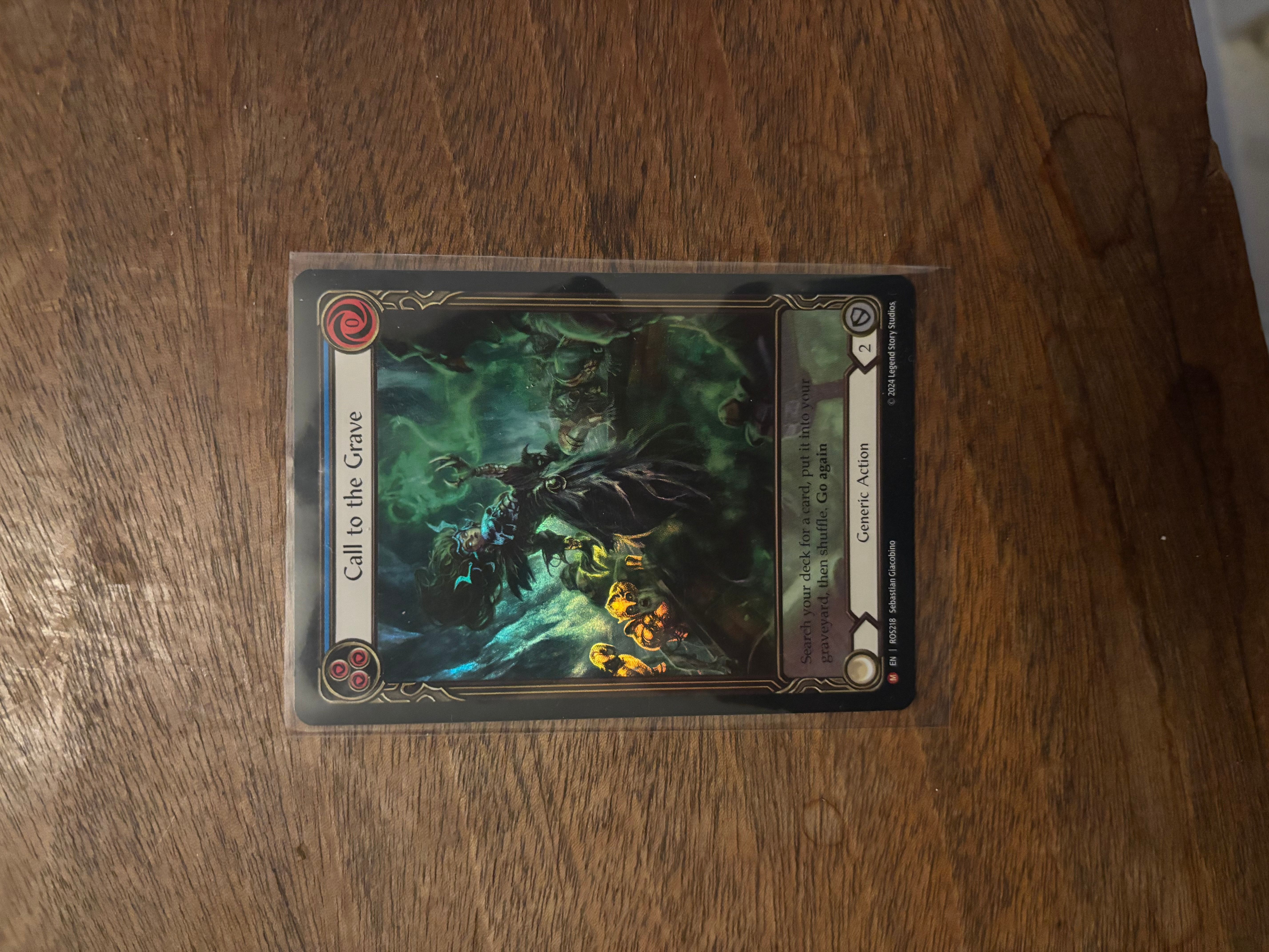 Flesh and Blood TCG - Call to the grave RF EA · Whatnot