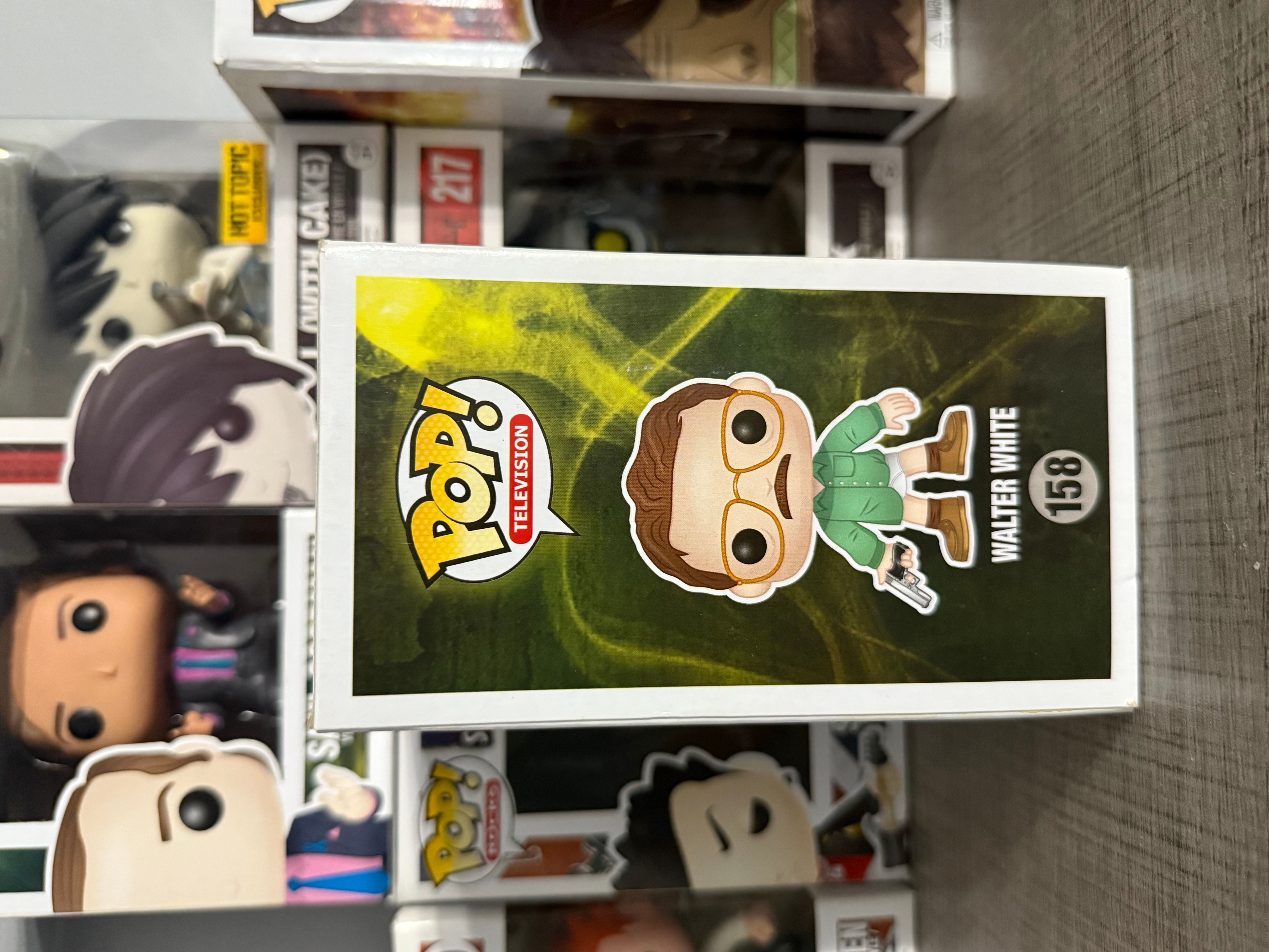 Funko POP 158 Television (Vinyl): Breaking Bad Walter White Action Figure Ação Branca Figura