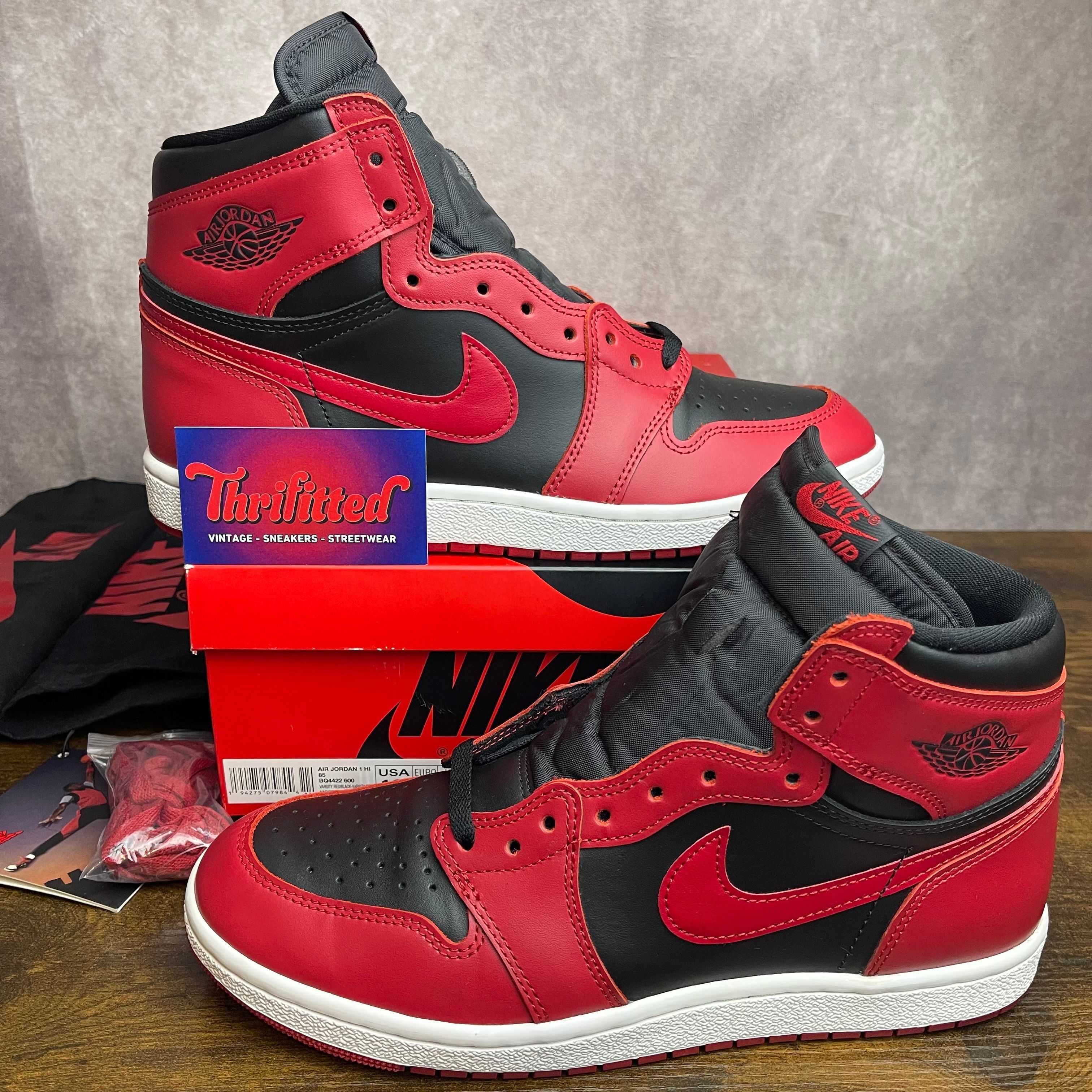 Jordan 1 Retro High 85 Varsity Red 2020 Size 10.5 BQ4422-600