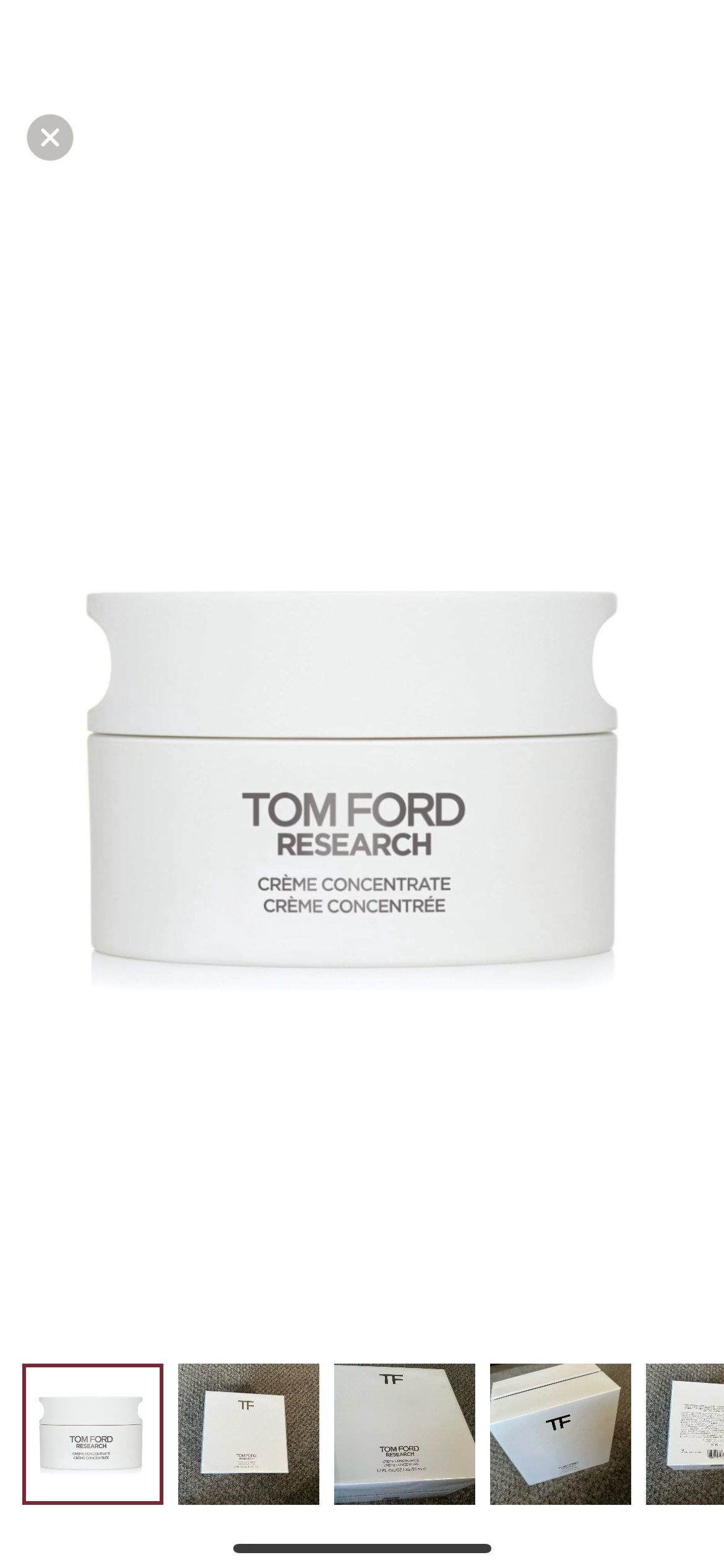 TOM FORD RESEARCH buy CREME CONCENTRATE - 1.7fl oz/50ml NEW IN BOX With Receipt