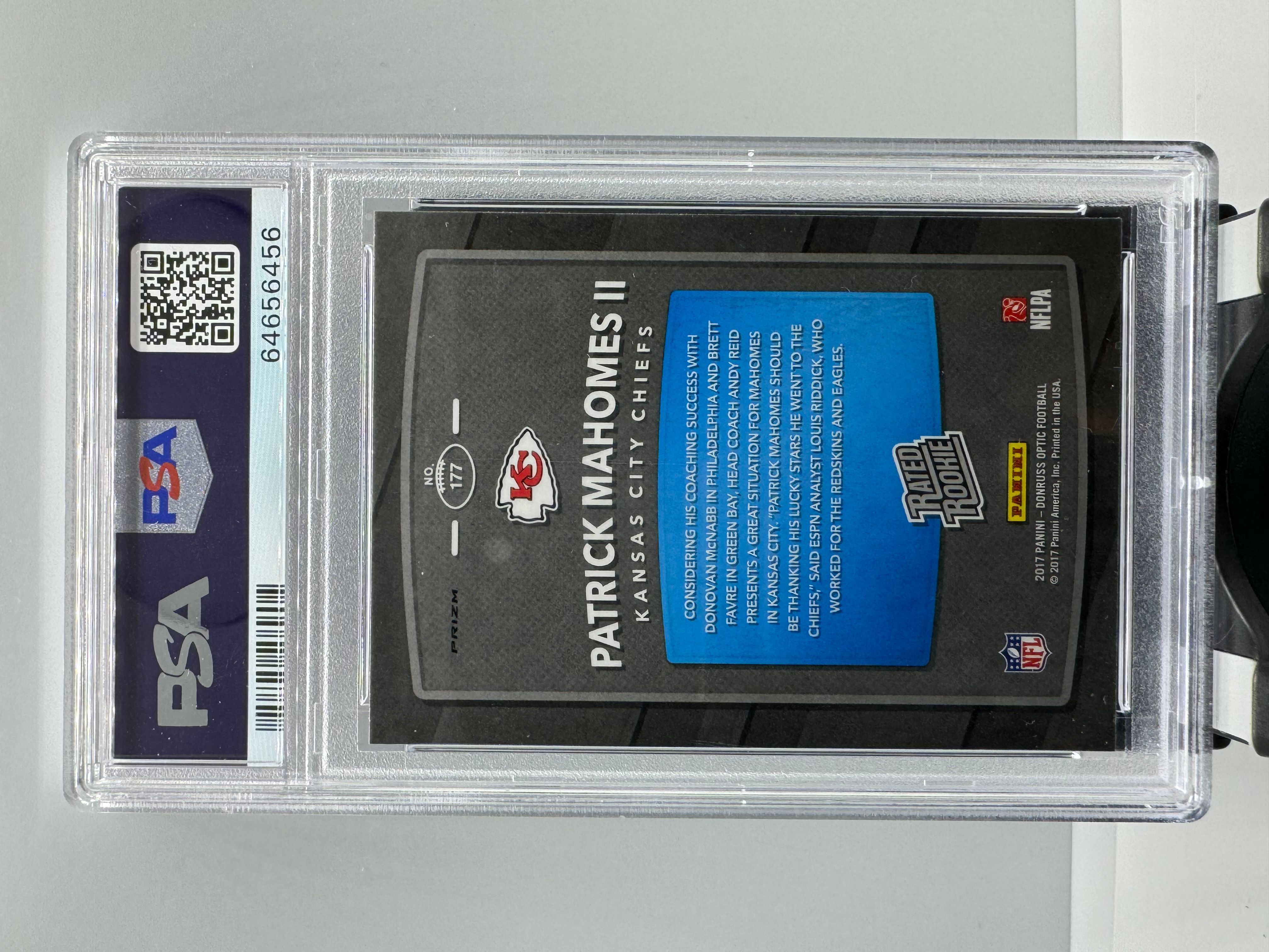 Patrick Mahomes Rated Rookie Red/Yellow PSA 10  Whatnot: Shop, Sell,  Connect