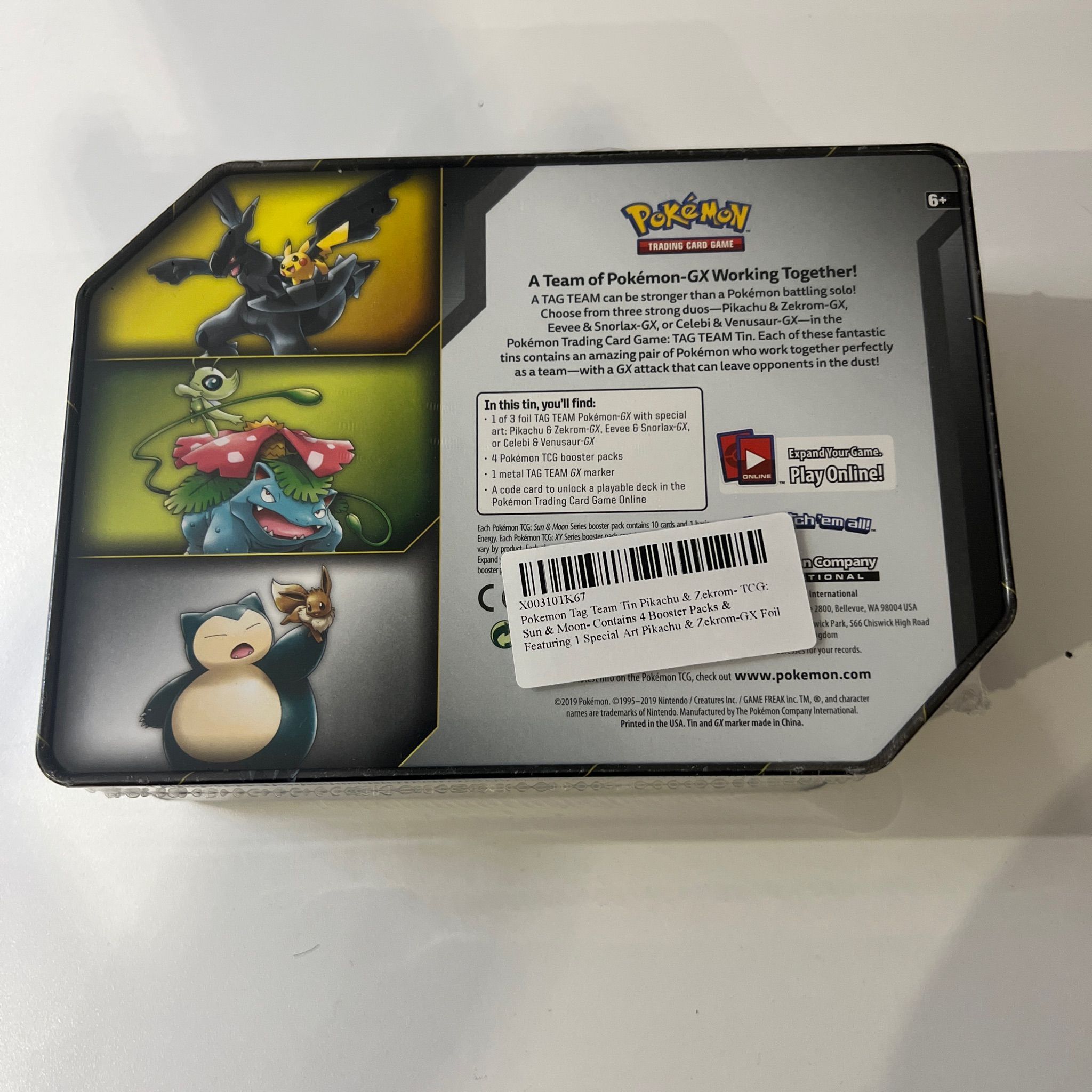 pokemon tag team booster box Tag Team Tin main image 1