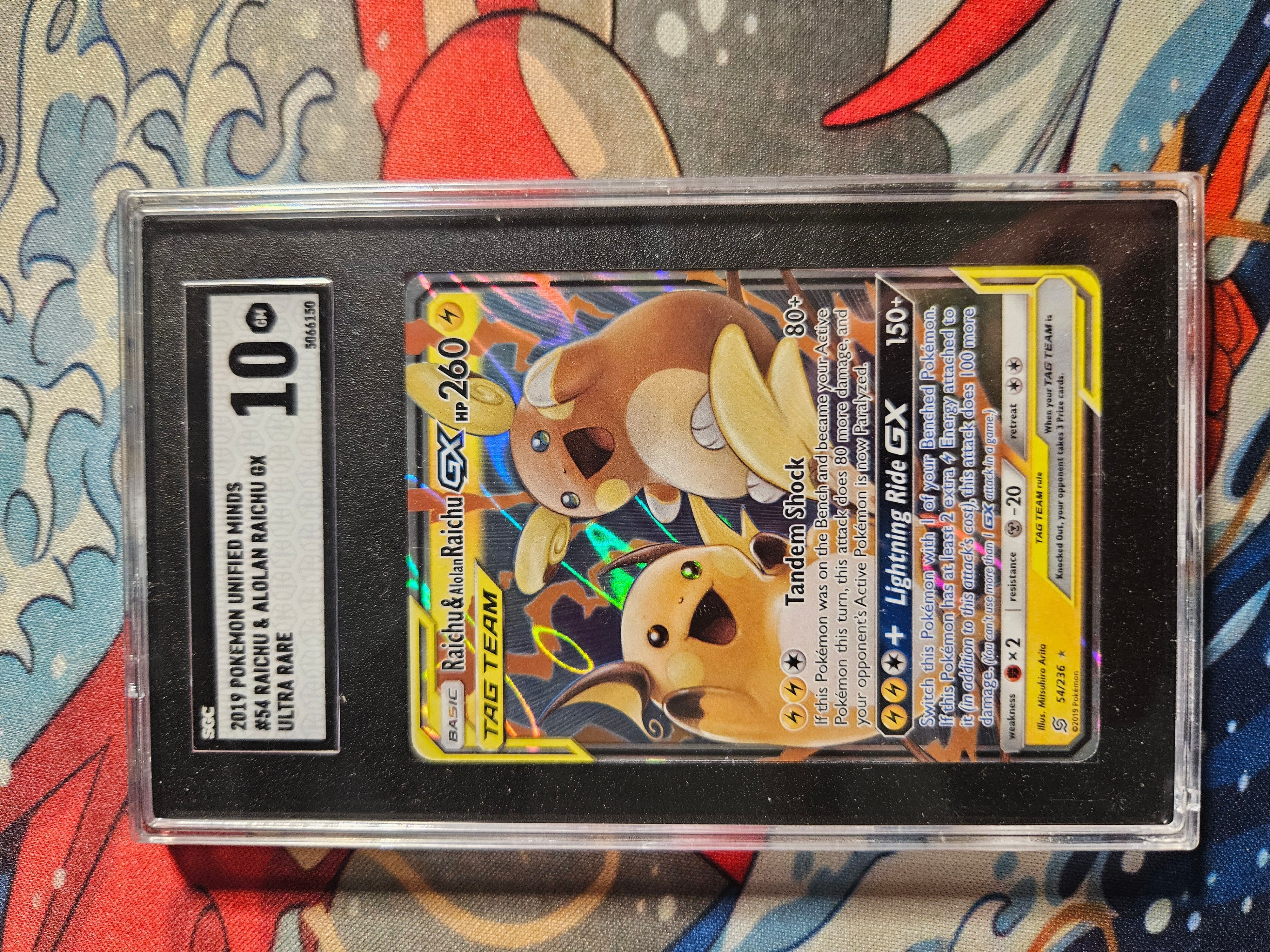 raichu pokemon card gx Raichu & Alolan Raichu GX main image 1
