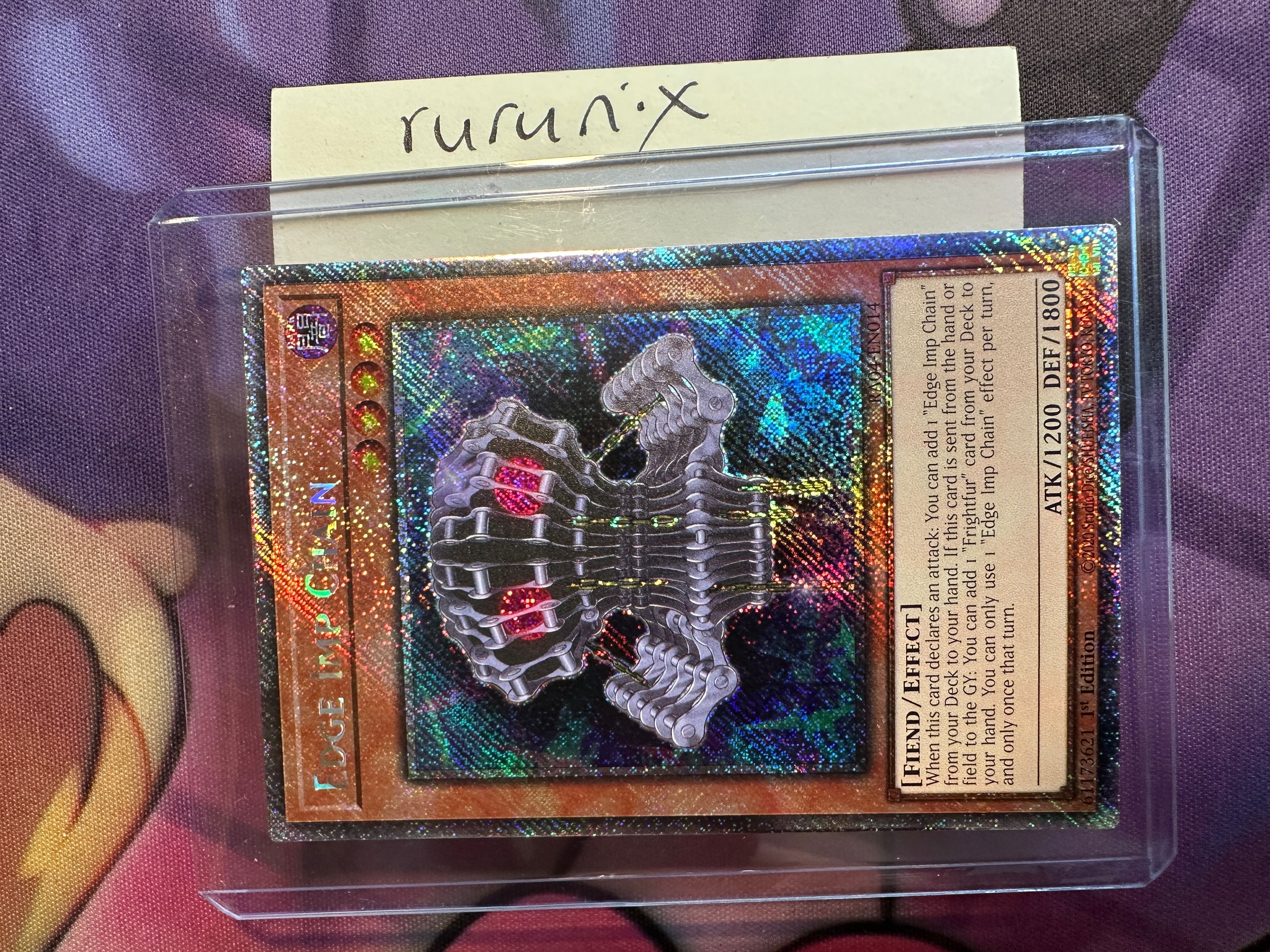 Yugioh Edge Imp Chain (Platinum Secret Rare) RA04-EN014 - Quarter Century  Stampede  Whatnot: Shop, Sell, Connect