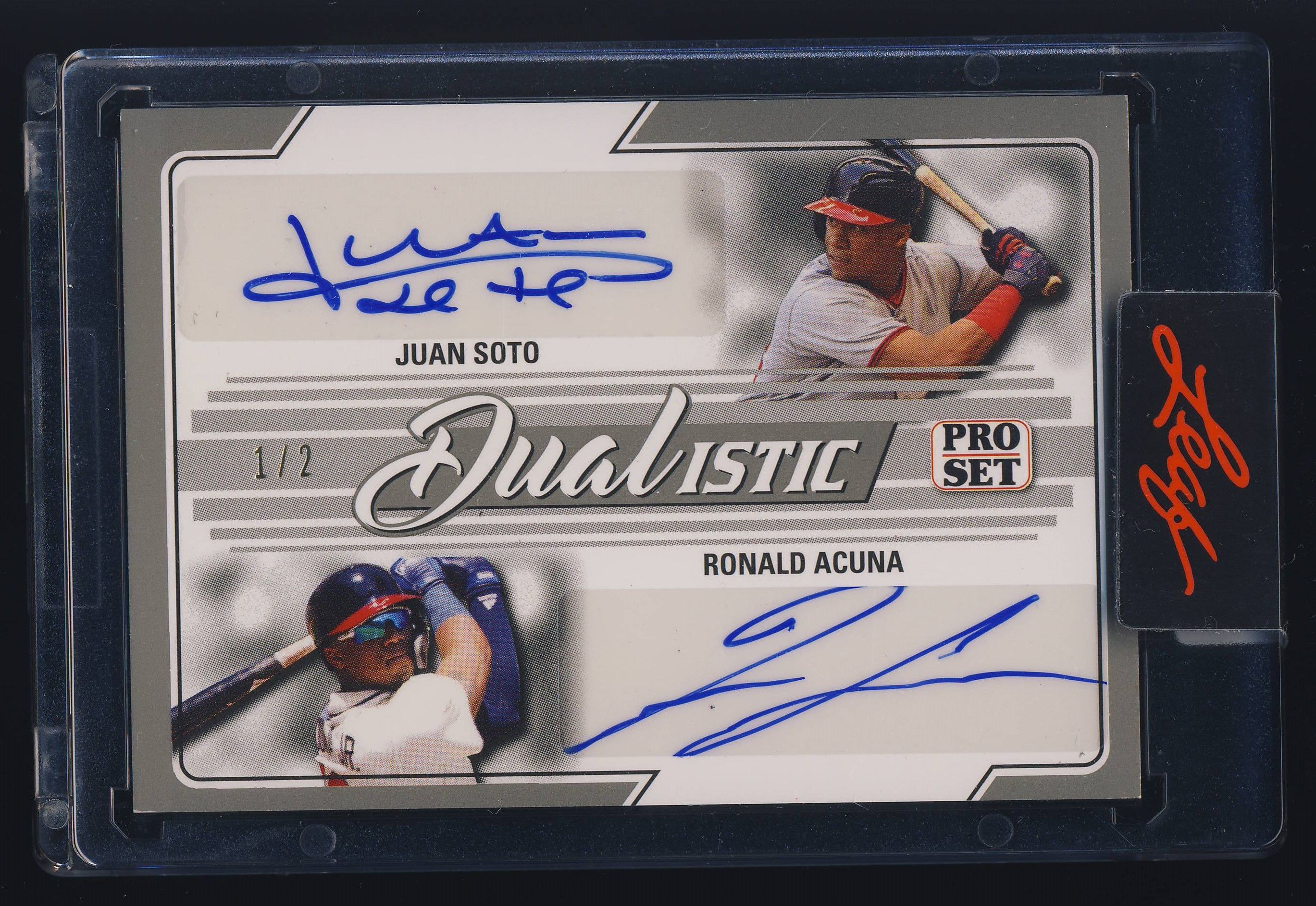 スポーツ選手 JUAN SOTO / RONALD ACUNA JR. DUAL AUTO JUAN SOTO / RONALD ACUNA JR. 2021 Topps Series 2 PSA 9 Dual
