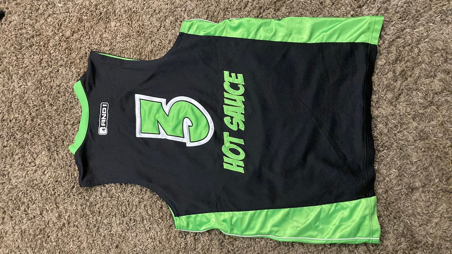 ☯ AND1 MIXTAPE TOUR 2006 Tシャツ HOT SAUCE And 1 Mixtape Tour Jersey - And One HOT SAUCE Jersey - Men's