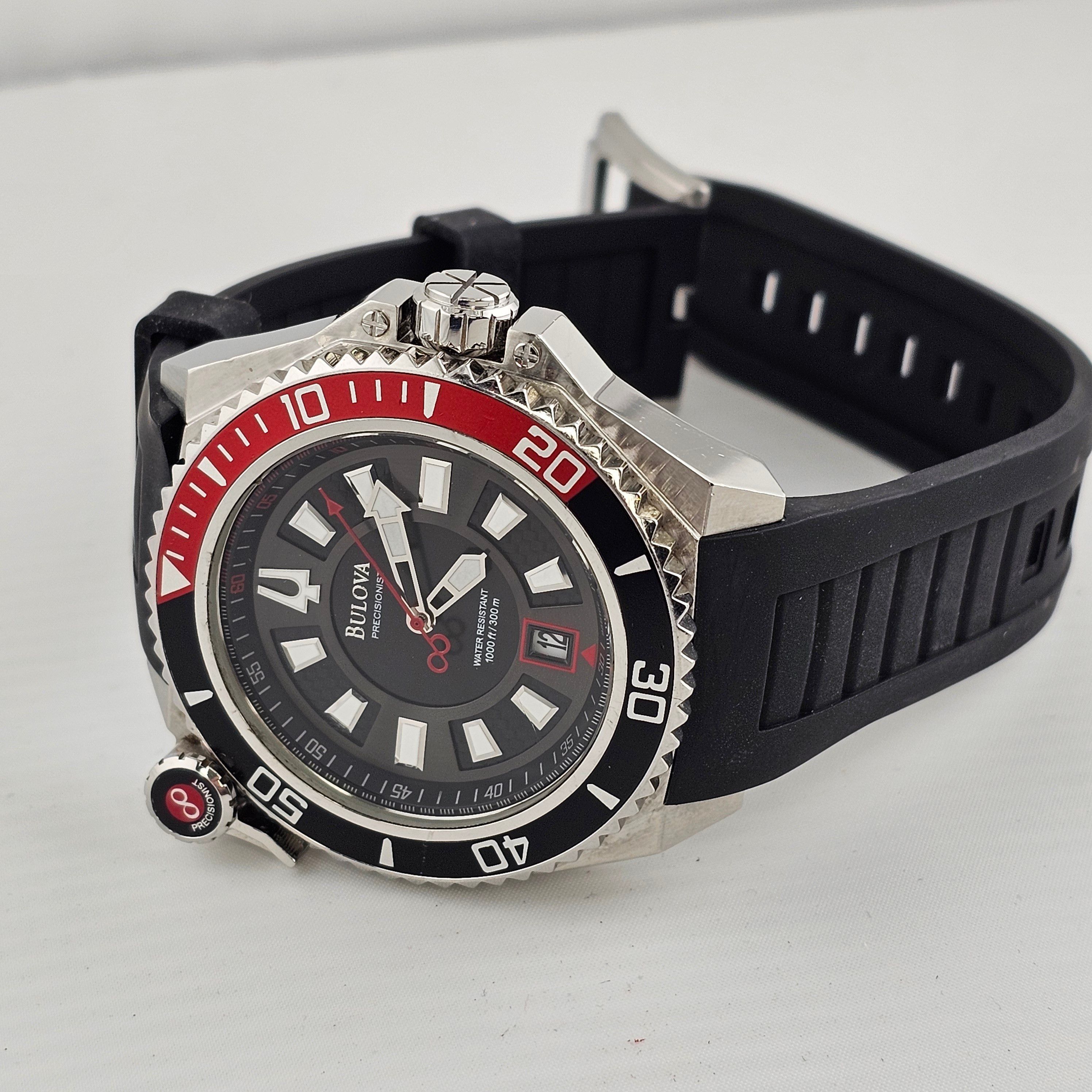 🦖Bulova Catamount Precisionist Black Dial 48mm Men's 300m Diver