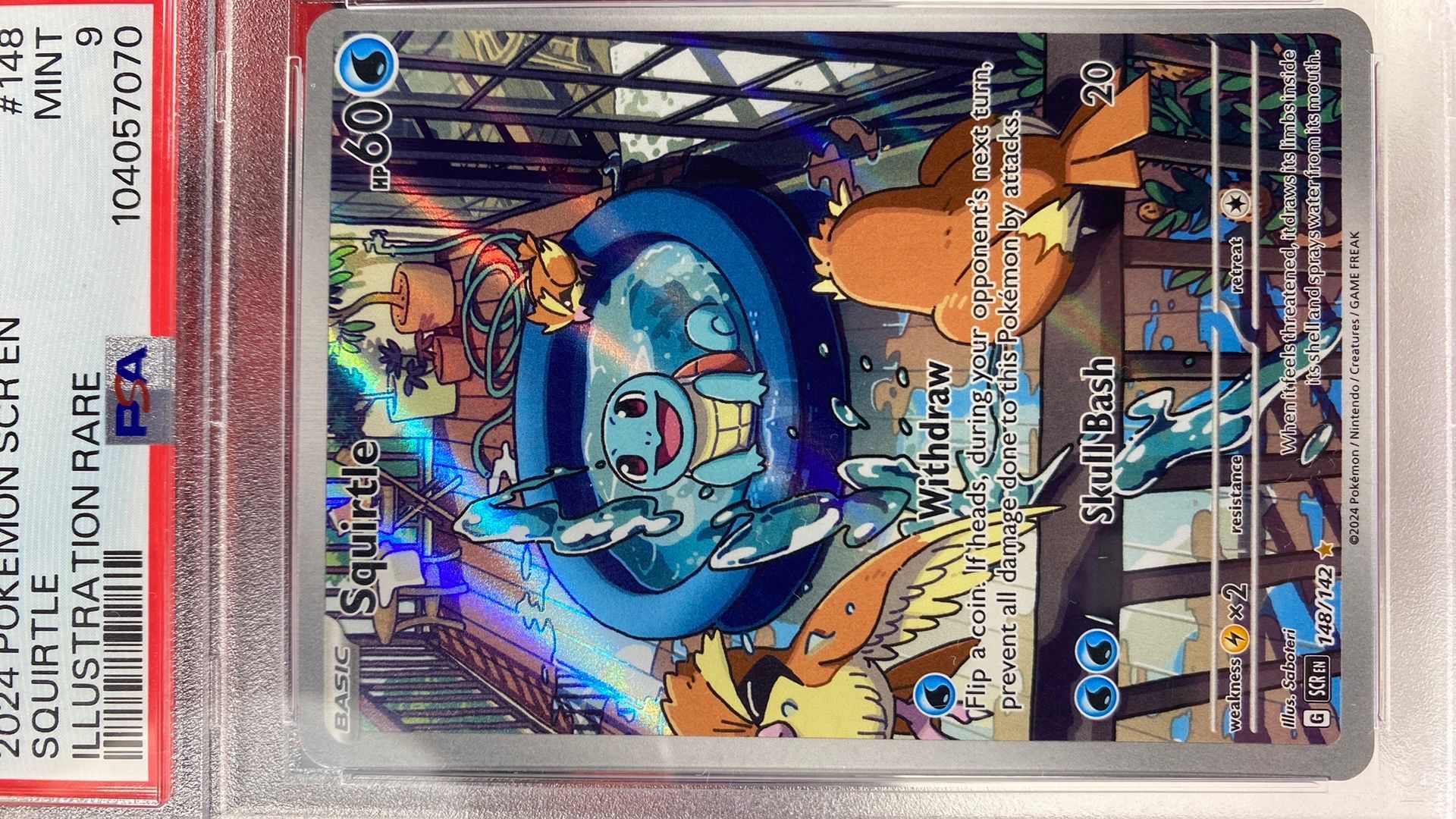 Pokemon Squirtle 148/142 SV07 Stellar Crown Illustration Rare #148 MINT PSA  9  Whatnot: Shop, Sell, Connect