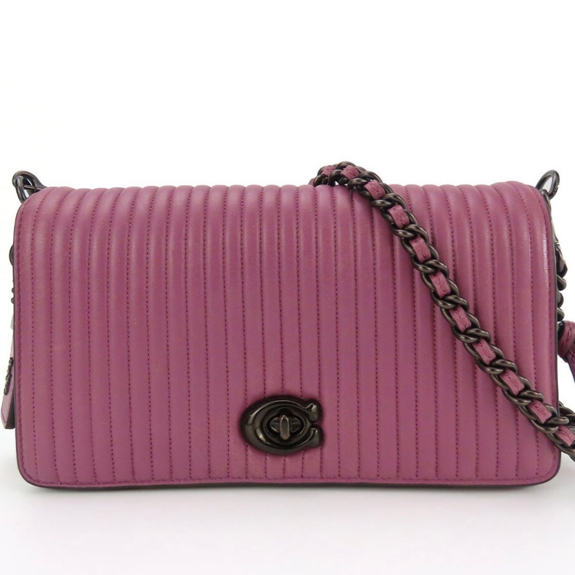 035• COACH 1941 DINKY QUILTED CROSS-BODY BAG LEATHER PRIMROSE