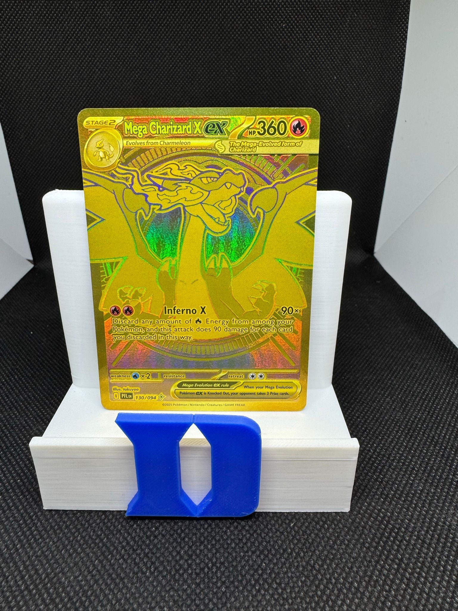 2025 Phantasmal Flames Mega Charizard X Ex Hyper Rare 130/94