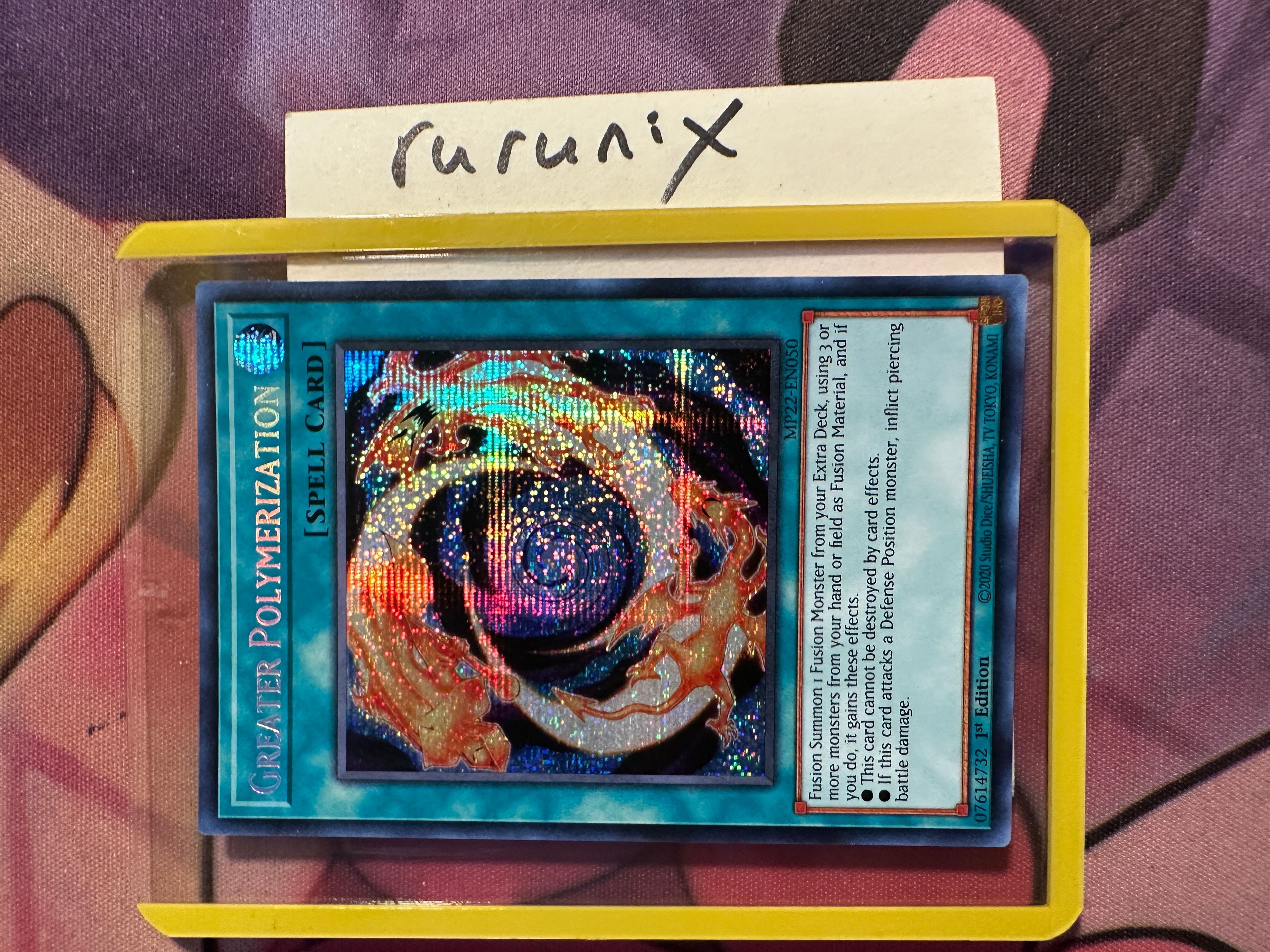 Yugioh Greater Polymerization MP22-EN050 Prismatic Secret Rare 2022 Tin of  the Pharaoh's Gods (MP22)  Whatnot: Shop, Sell, Connect