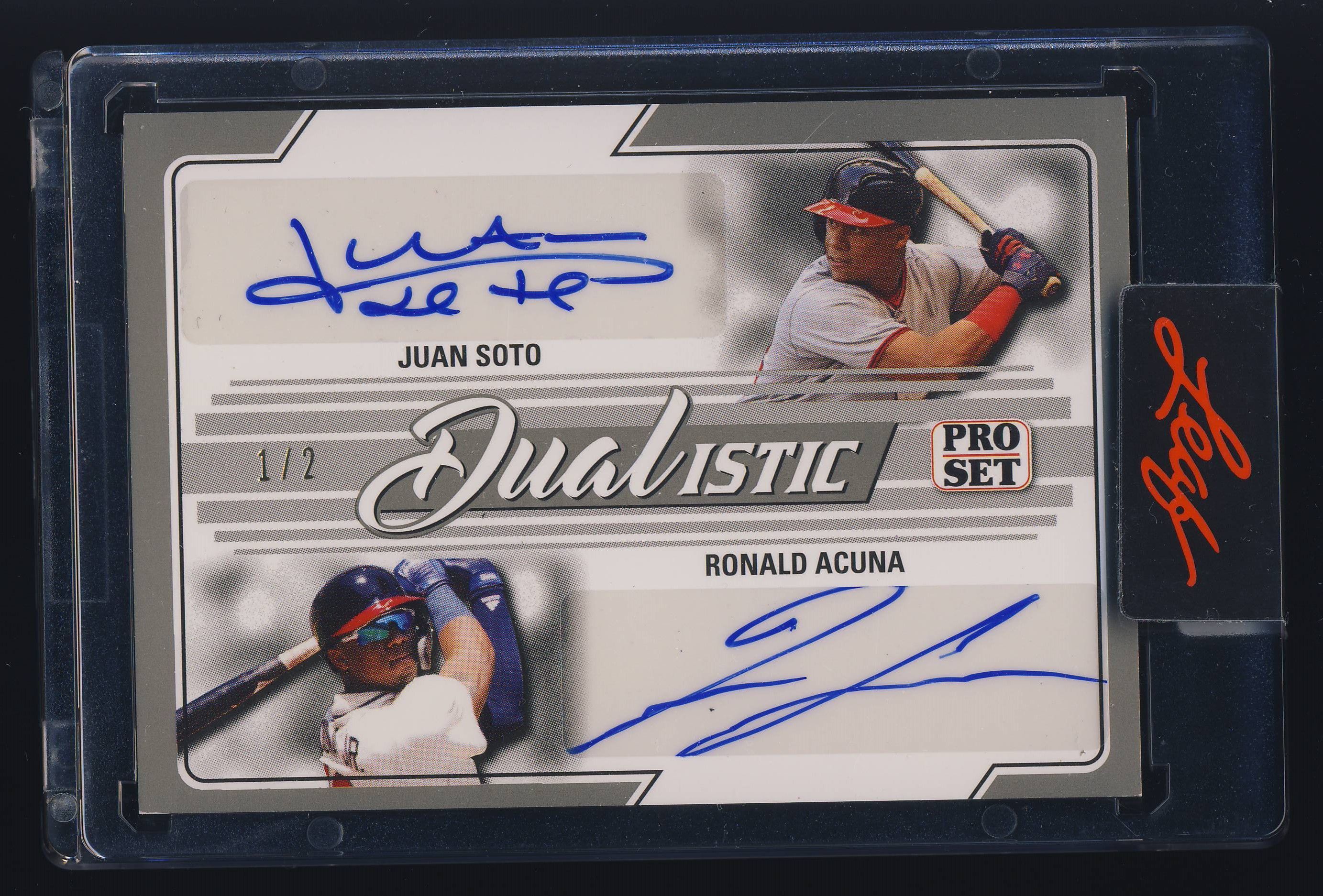 専門店では Juan Soto Ronald Acuna Jr Dual Auto Autograph 2022 Leaf Pro スポーツ選手