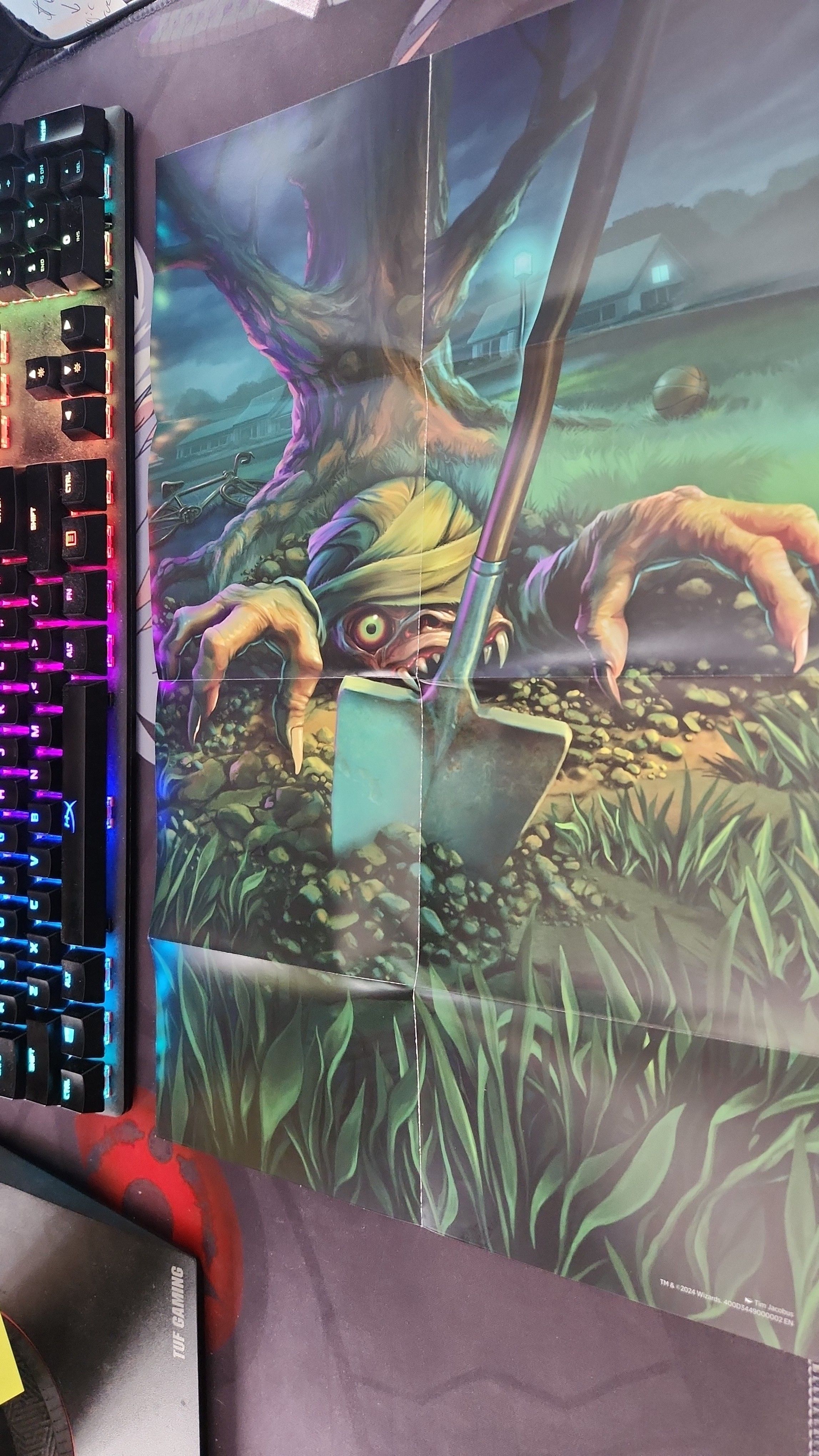 MTG Duskmourn Nightmare Bundle set of 3 Posters + 1 Lenticular Card   Whatnot: Shop, Sell, Connect