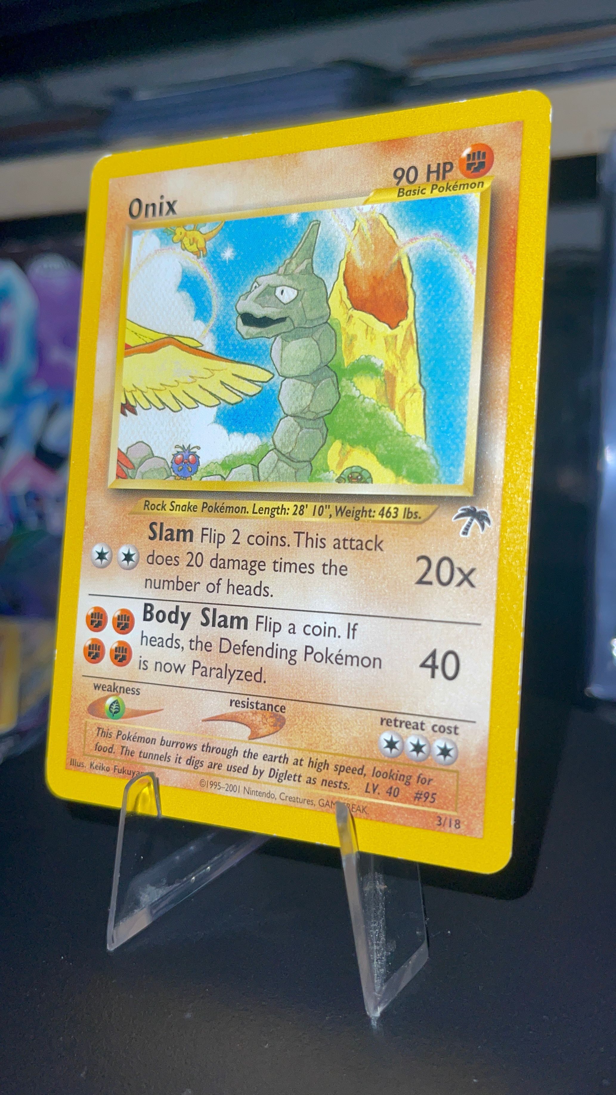 rarest cards in pokemon evolutions 1999 - Base Set Shadowless (EN) - 56/102 - Onix - EXC main image 0