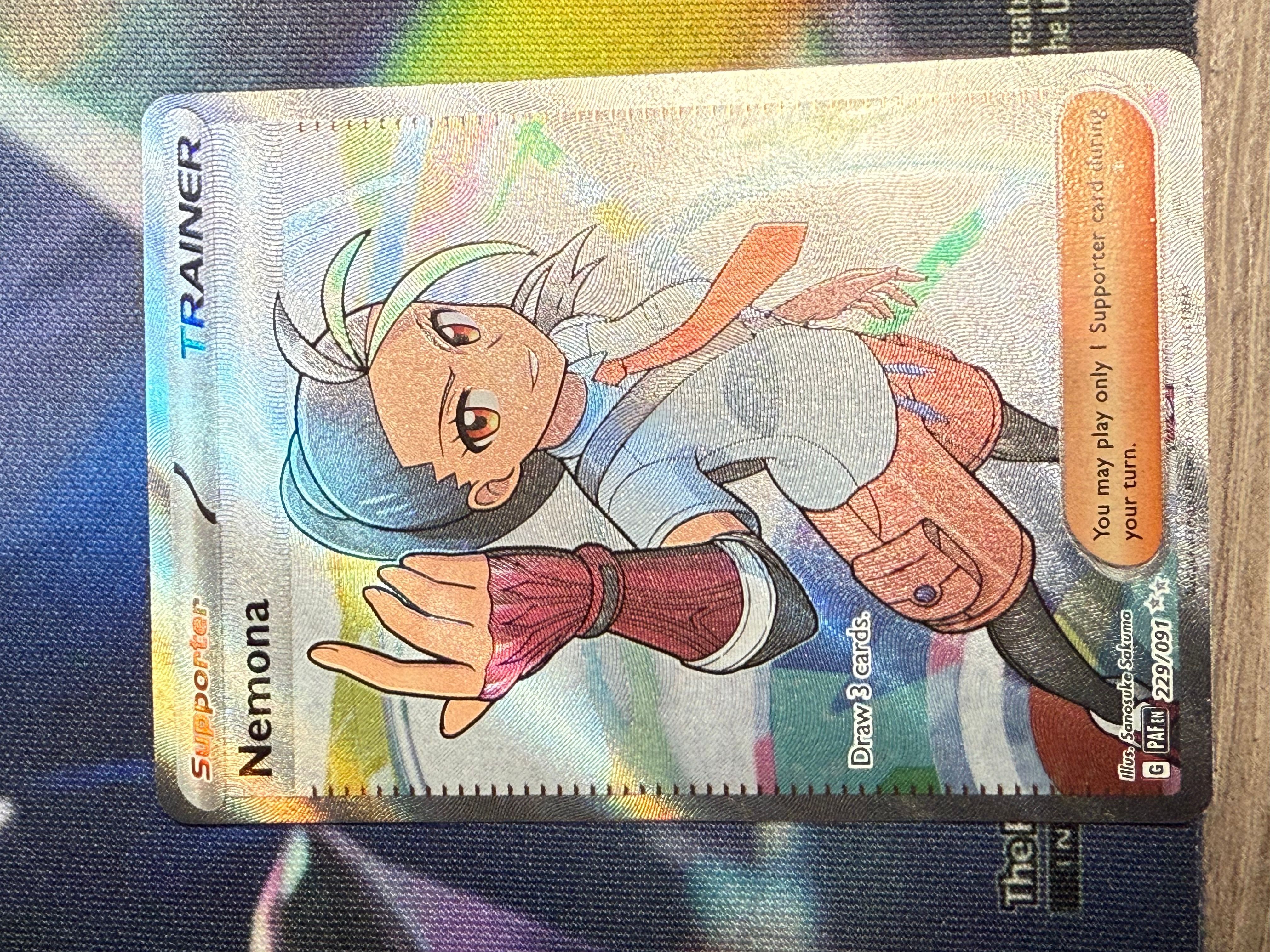 Pokemon Trading Card Game Paldean Fates Secret Rare Nemona #229