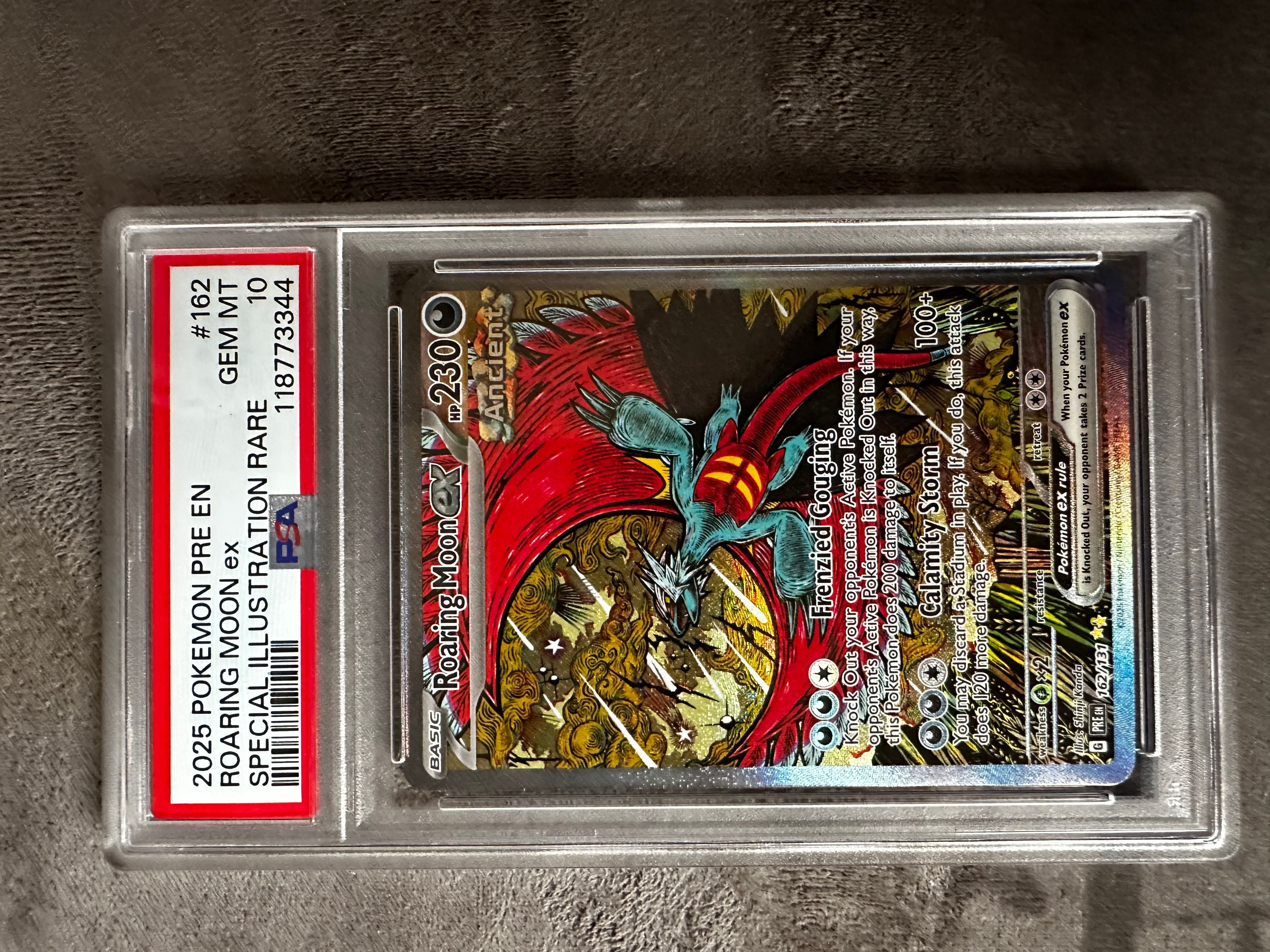 is roaring moon a rare pokemon card Roaring Moon ex Special Illustration Rare PSA 9 Paradox Rift 2023 –  Cardtreasure.ch