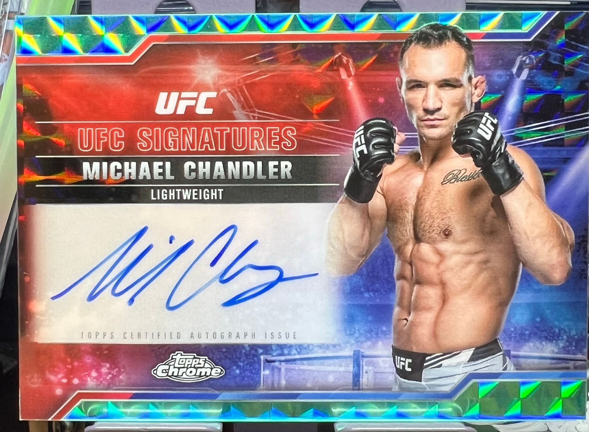 2025 Topps Chrome UFC SIG-MC MICHAEL CHANDLER UFC Signatures Auto