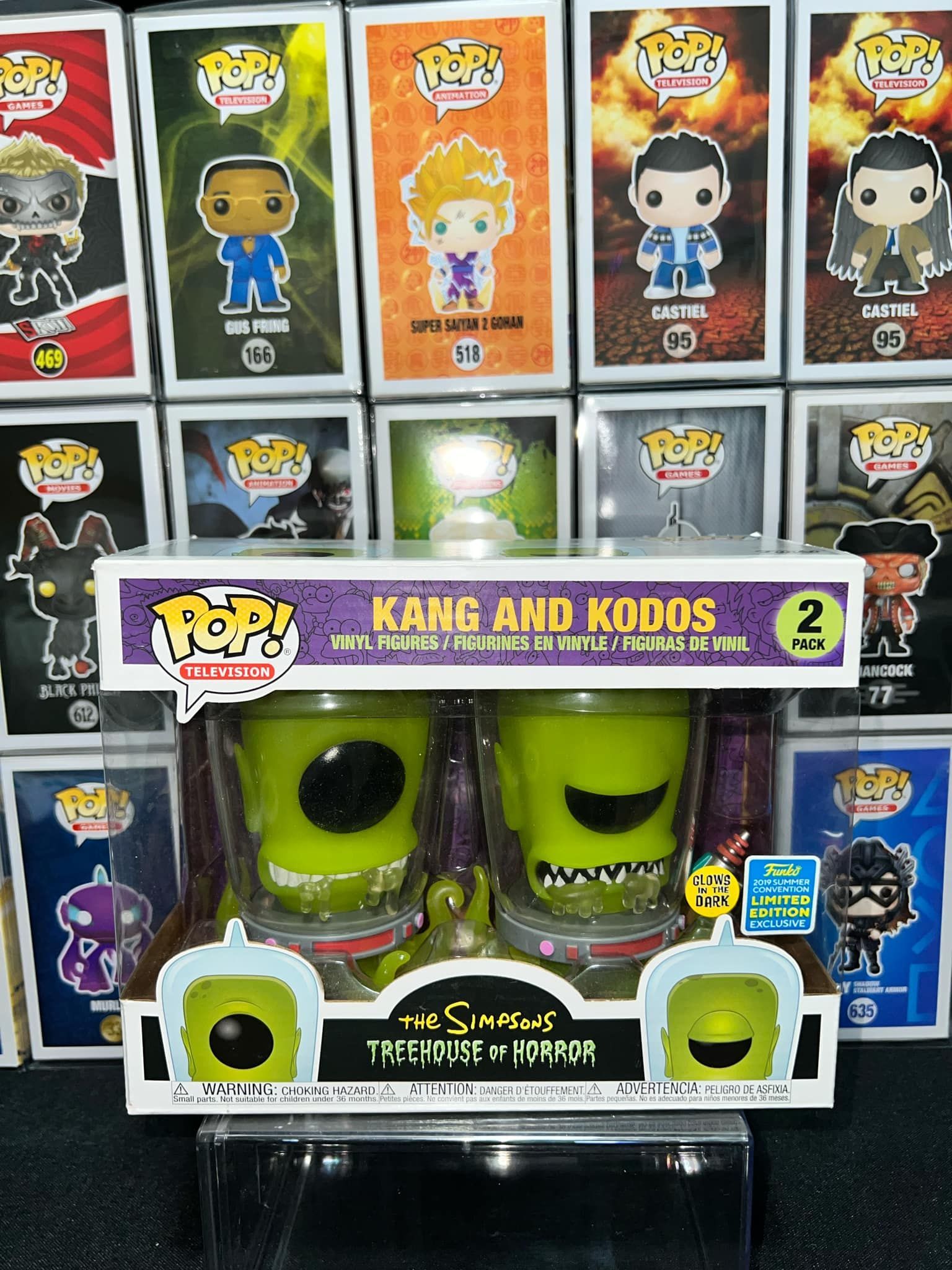 Funko Pop! Kang & Kodos (Glow In The Dark) – 2-Pack – Summer Convention – NEUF