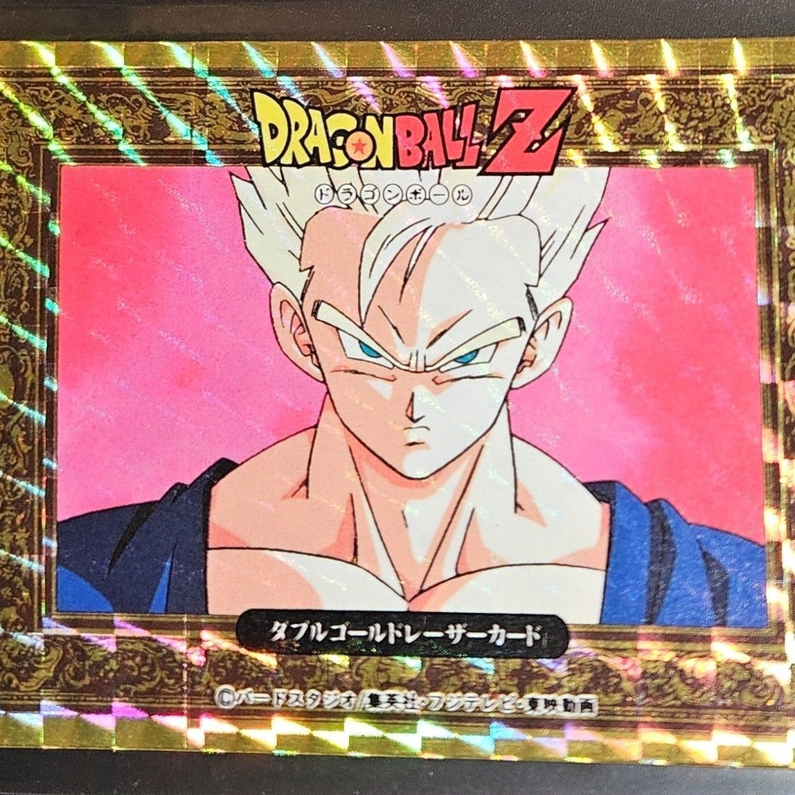 希少　当時　ドラゴンボールZ ヒーローコレクション　ダブルゴールドレーザーカード Dragon Ball Z Hero Collection Series Holo Foil Double Gold