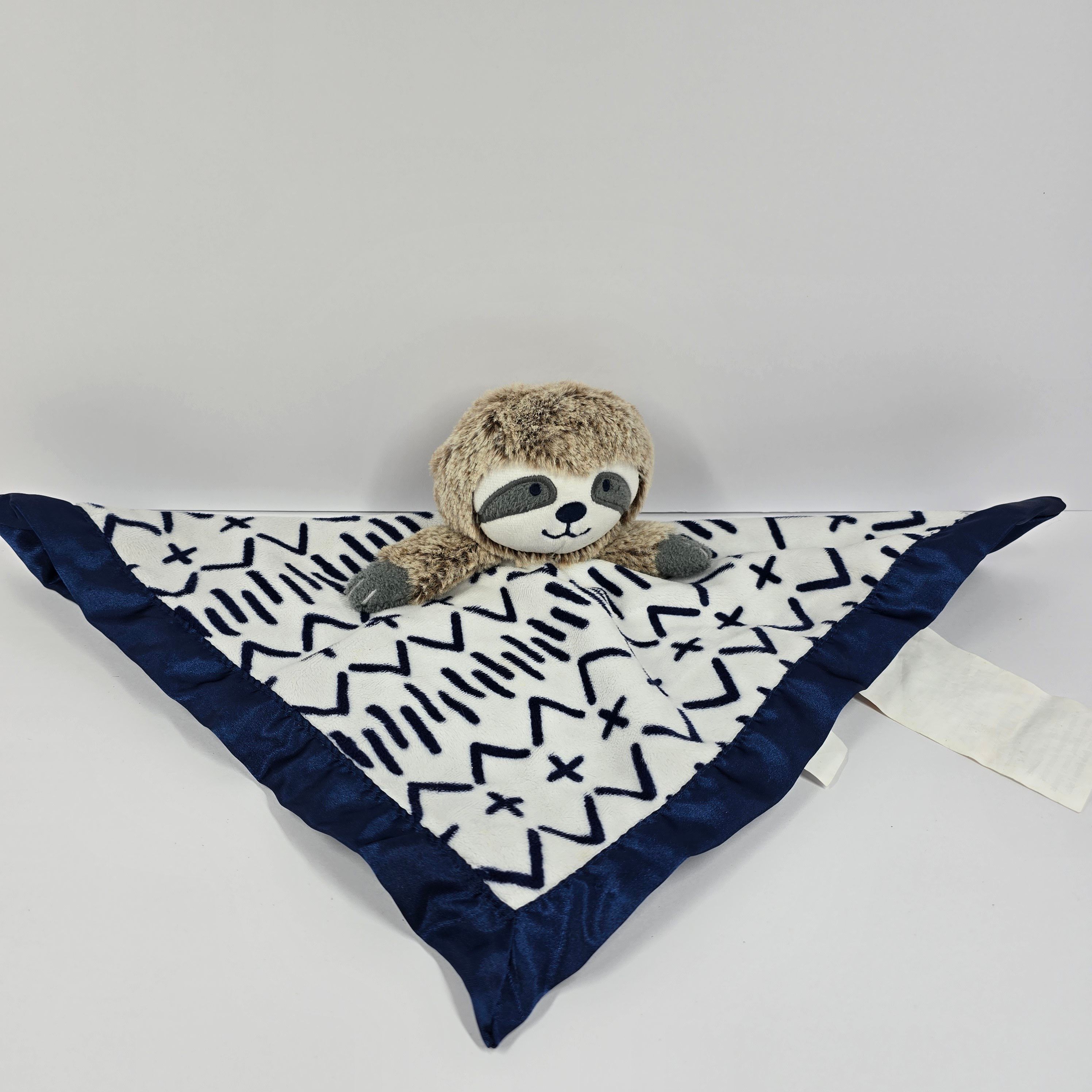 Target Cloud Island Baby Sloth Lovey Plush Security Blanket Blue - Main Image