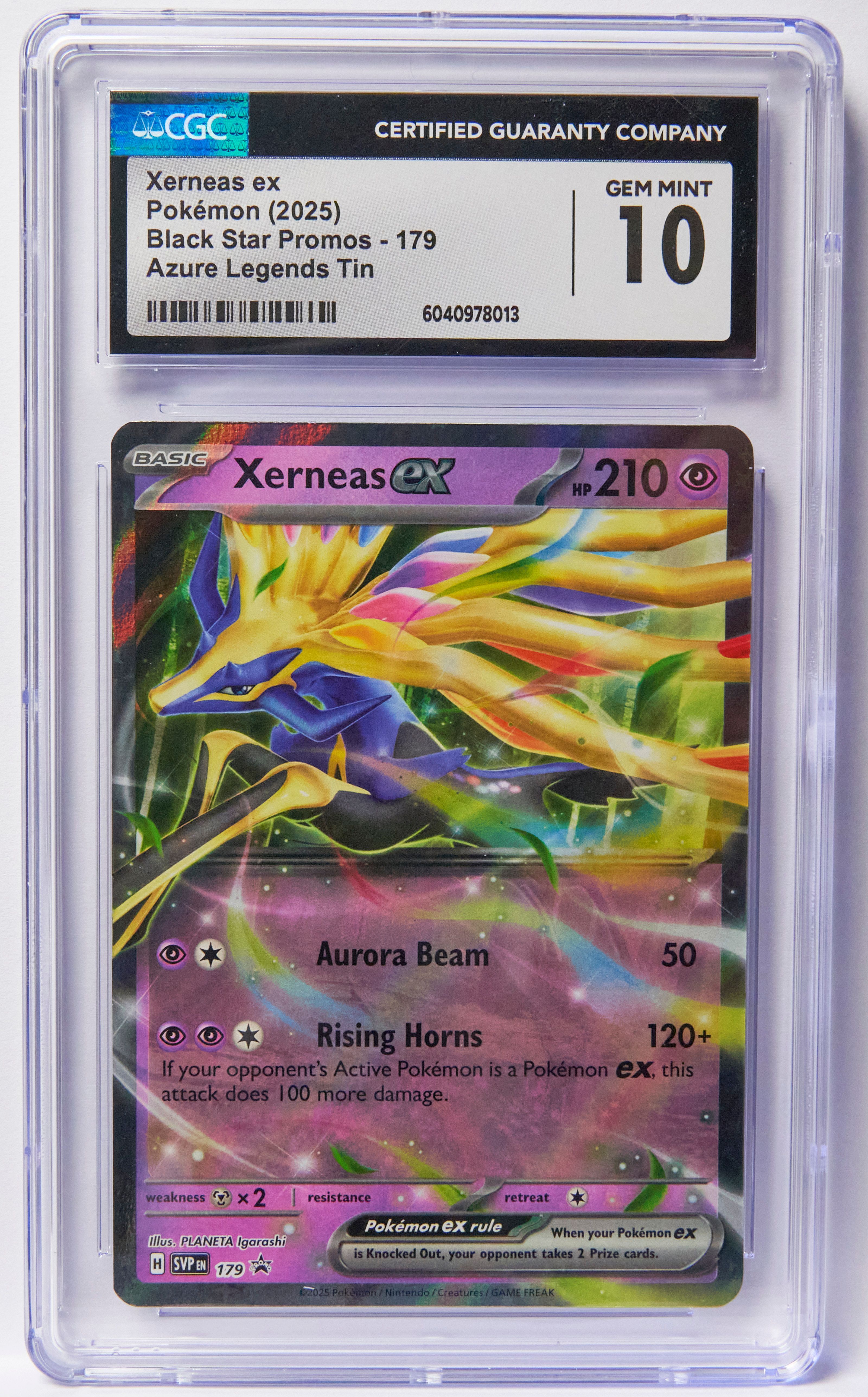 Xerneas ex Pokmon (2025) Black Star Promos - 179 Azure Legends Tin CGC 10   Whatnot: Shop, Sell, Connect