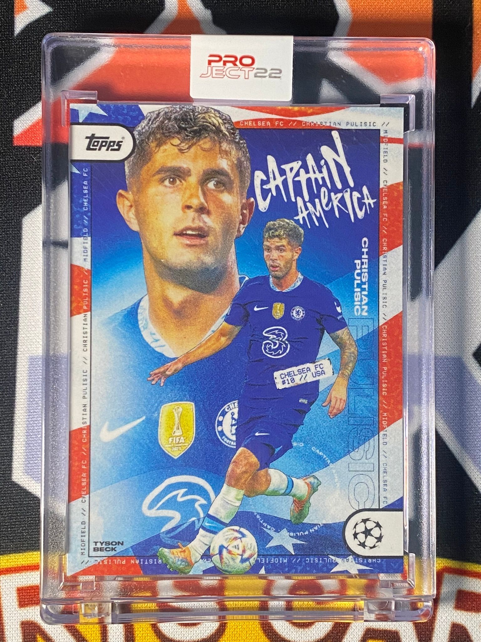 Christian Pulisic Topps Project 22 Chelsea FC Captain America
