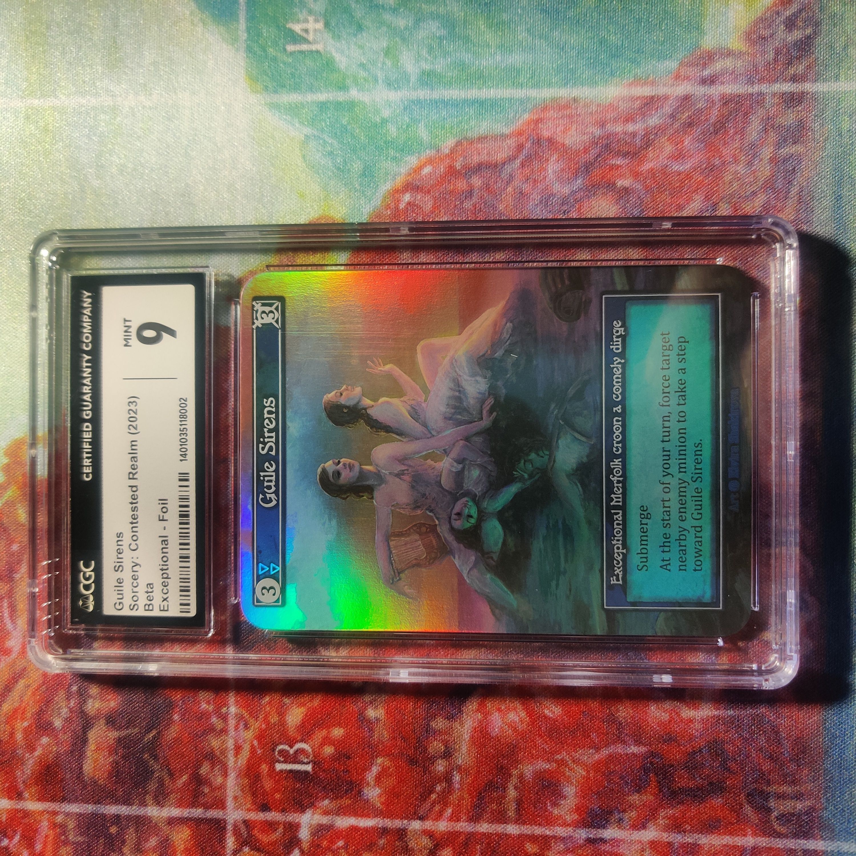 Sorcery Contested Realm Beta Curio Guile Sirens Foil CGC 9
