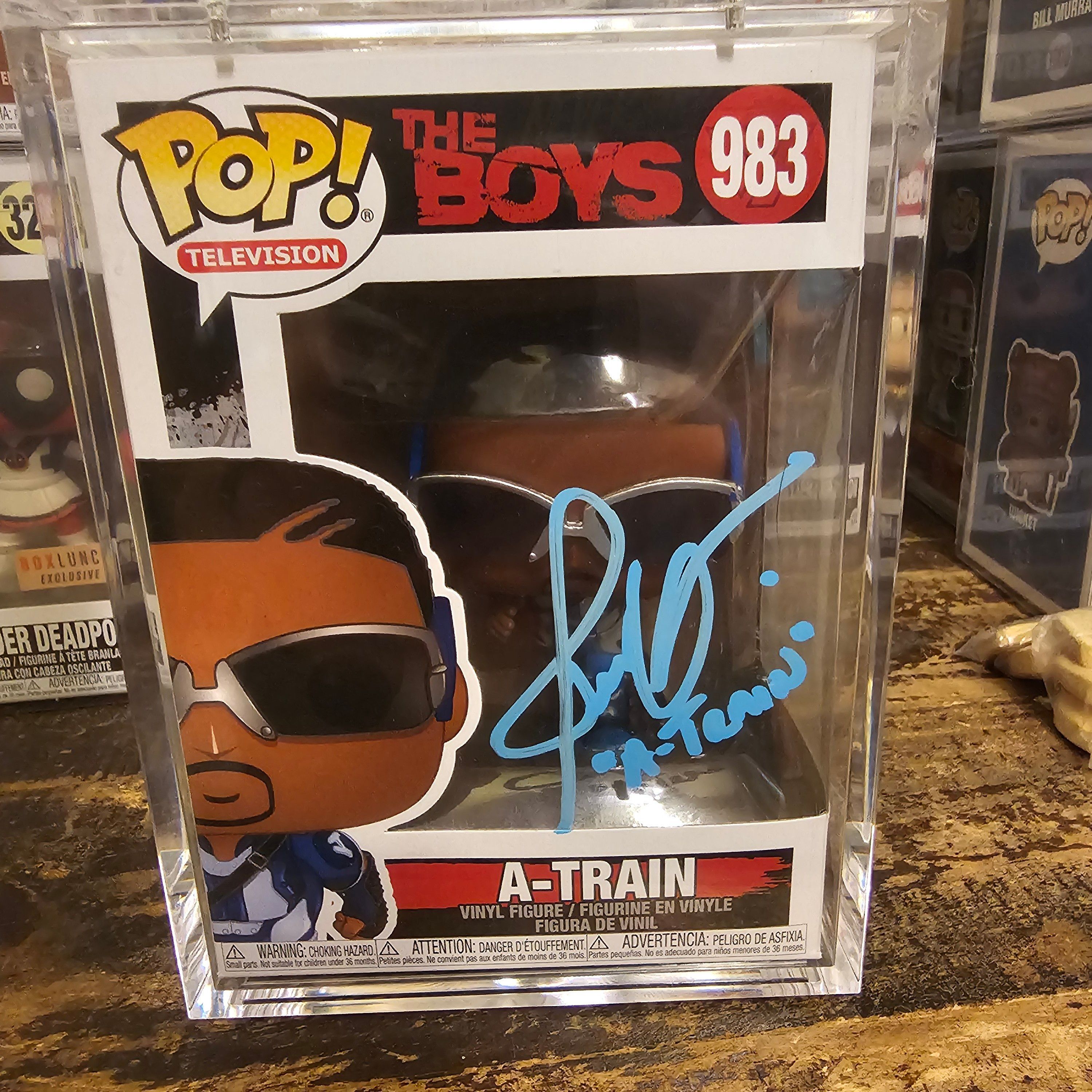 Funko pop Autographed sale A-train