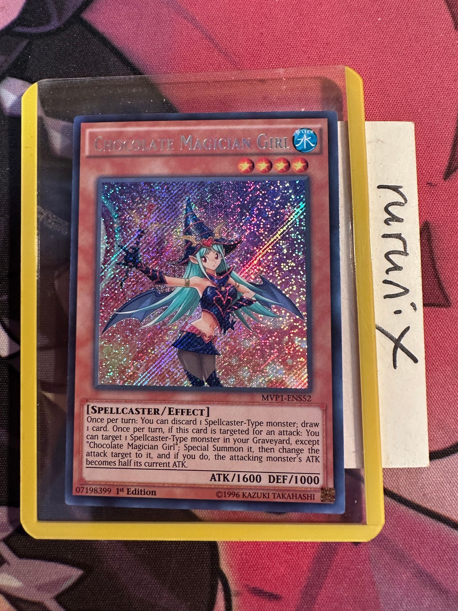 Mint Condition Yugioh Card - MINT 1st Edition Secret Rare MVP1-ENS52 Yugioh  Chocolate Magician Girl