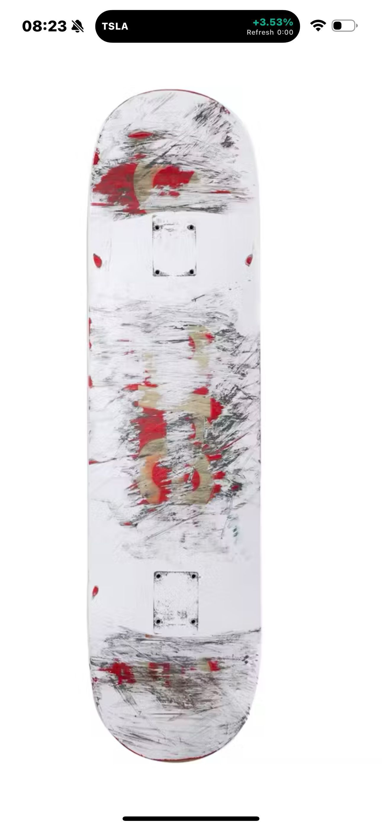 スケートボード Supreme MM6 Maison Margiela Skateboard New Supreme/MM6 Maison Margiela White Scratch Off Skateboard