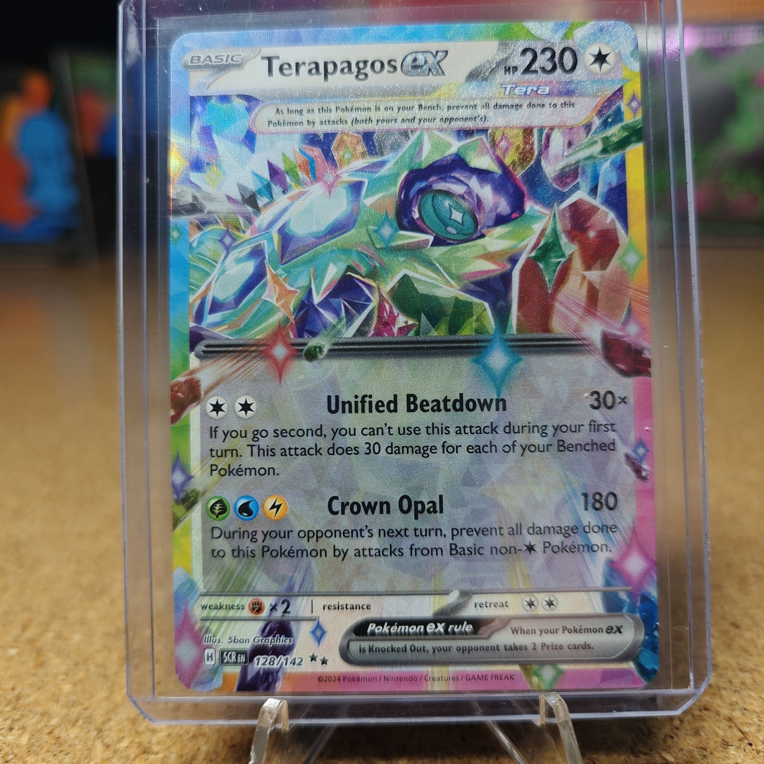 Terapagos Ex 128/142 -Pokemon TCG- Stellar Crown - M/NM