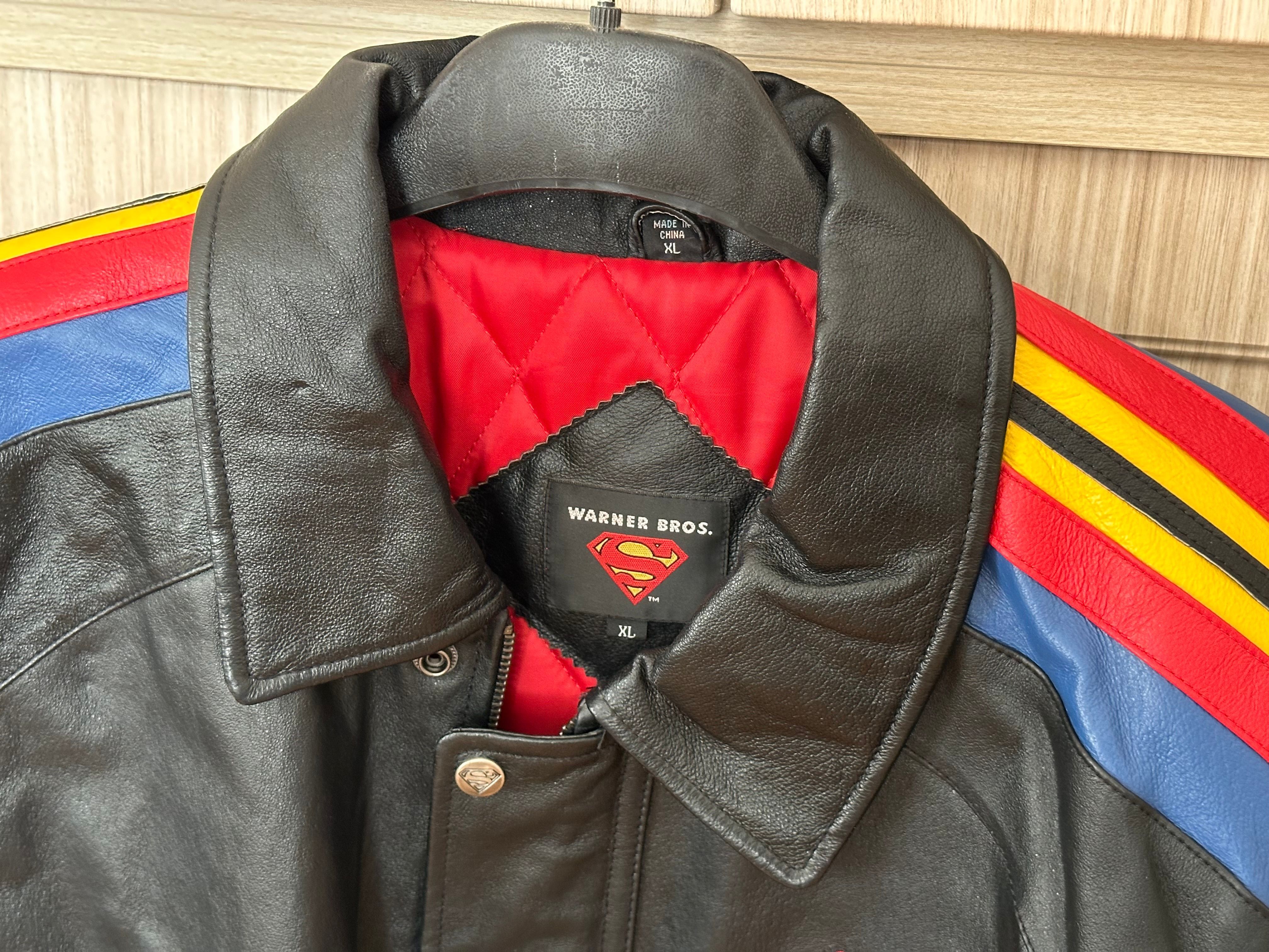 Rare Superman leather jacket. Warner Brothers sale