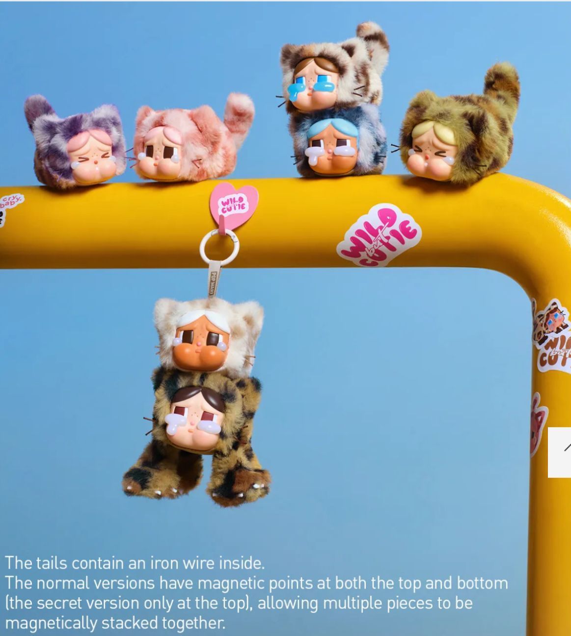 crybaby wild but cutieペンダントVintage Denim Crybaby Wild but Cutie Vinyl Plush Pendant Series Denim