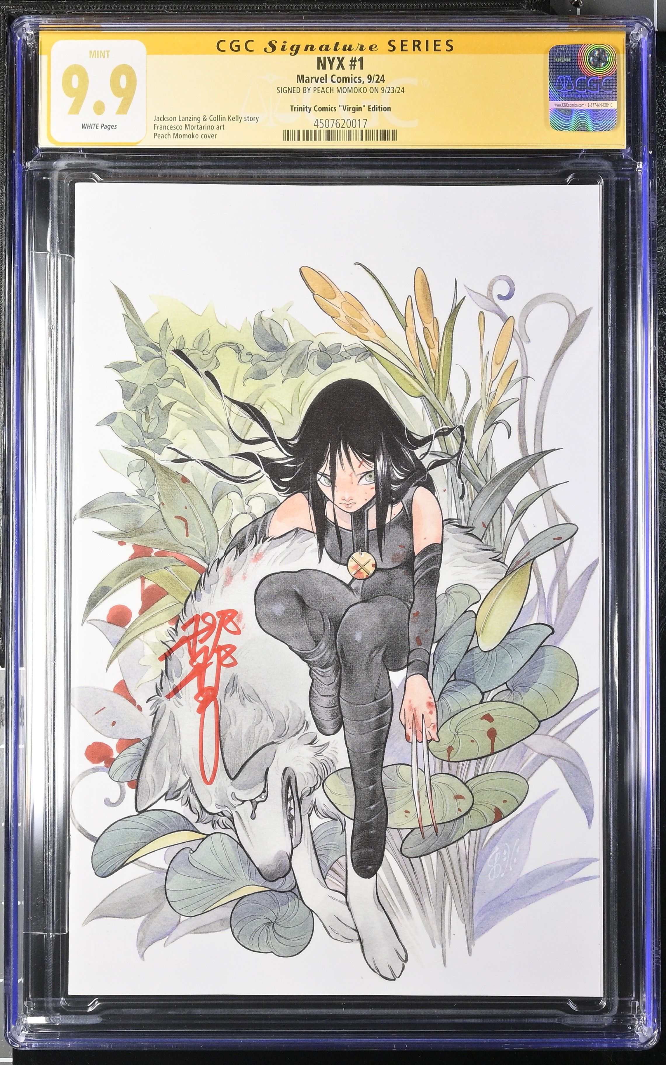 Crossover 1 CGC 9.8 Peach Momoko Signed Sketch Cover | eBay