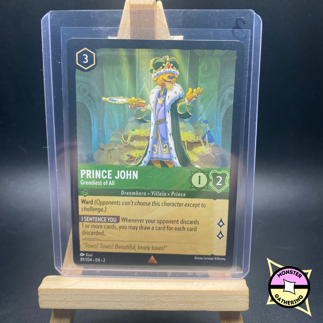 Prince John Greediest of All - Rare from Disney Lorcana Floodborn   Whatnot: Shop, Sell, Connect