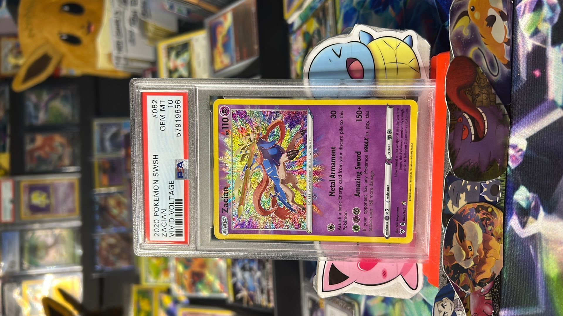 zacian vivid voltage pokemon card value Zacian Holo Rare #136/182 2023 Scarlet & Violet Paradox Rift Pokémon TCG main image 0