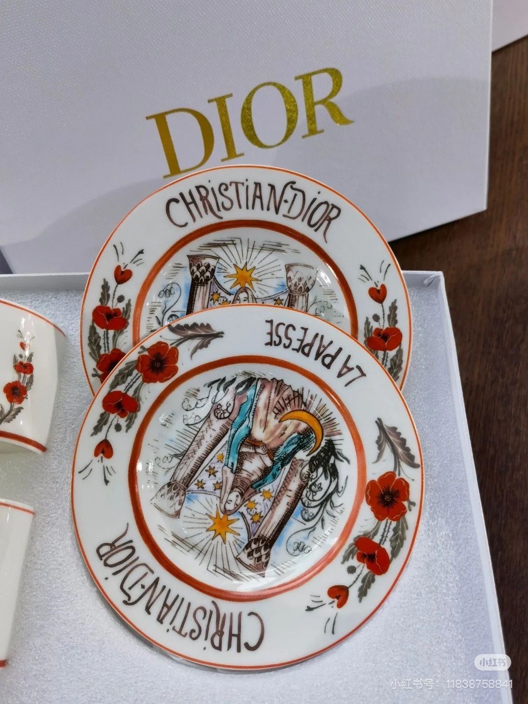 Dior set of two cup and saucer with gift box · Whatnot: Shop