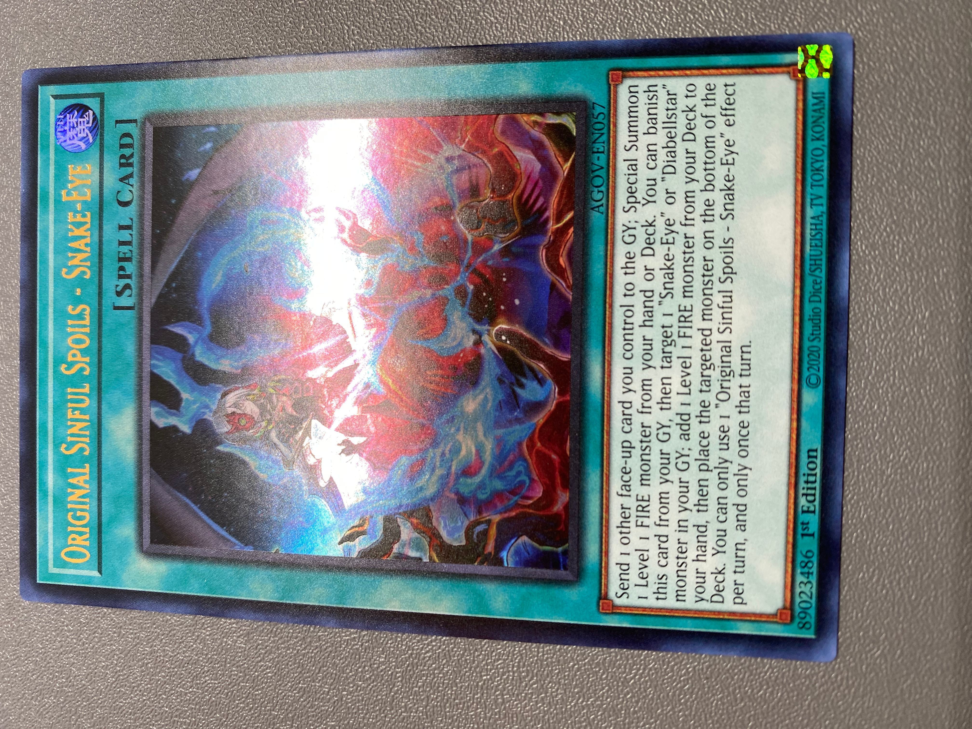 Yu-Gi-Oh! Original Sinful Spoils - Snake-Eye Ultra 1st Edition AGOV-EN057  NM/M  Whatnot: Shop, Sell, Connect