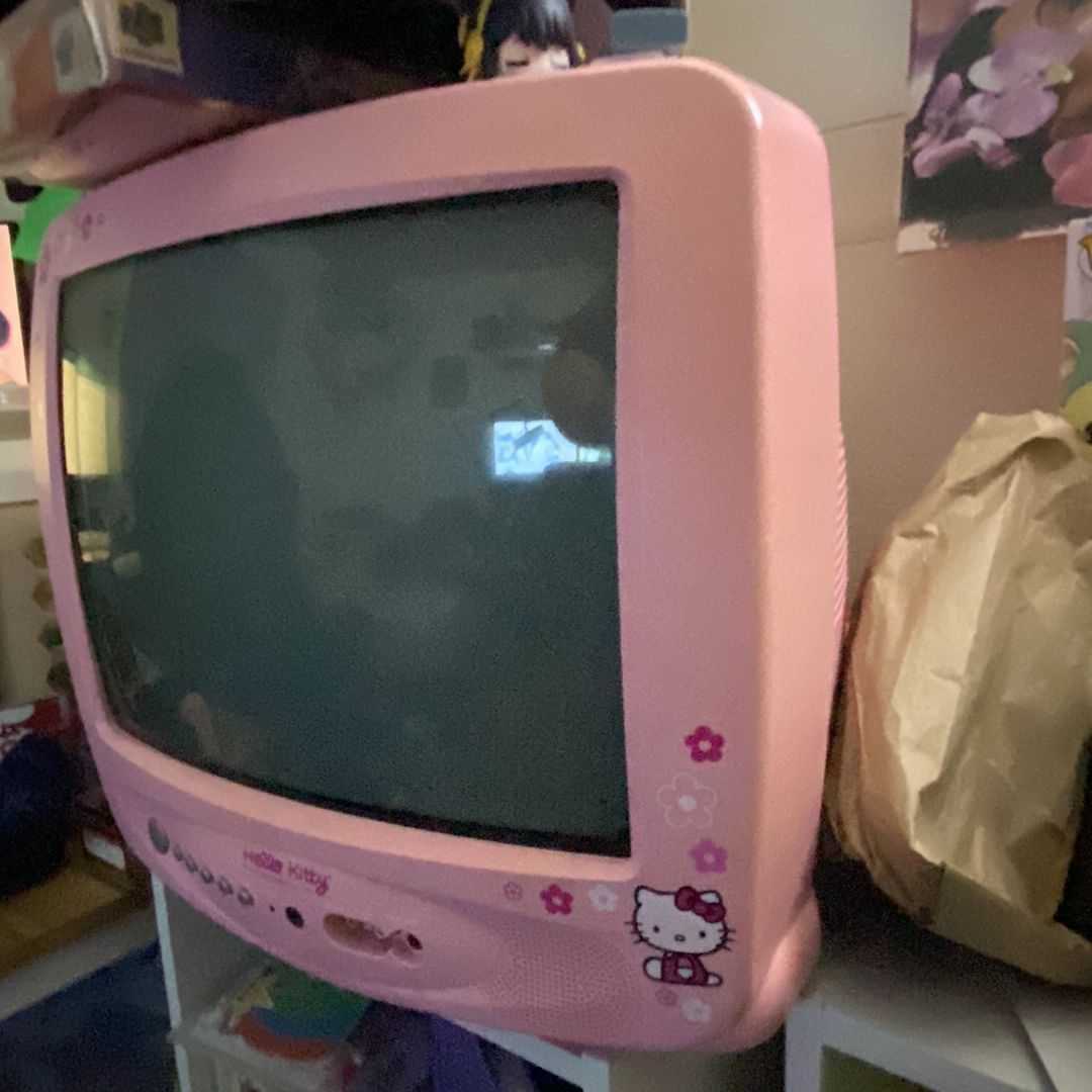 Hellokitty7v型TV Hello Kitty 7V WVGA Full Seg Car Navigation Very Rare Kawaii