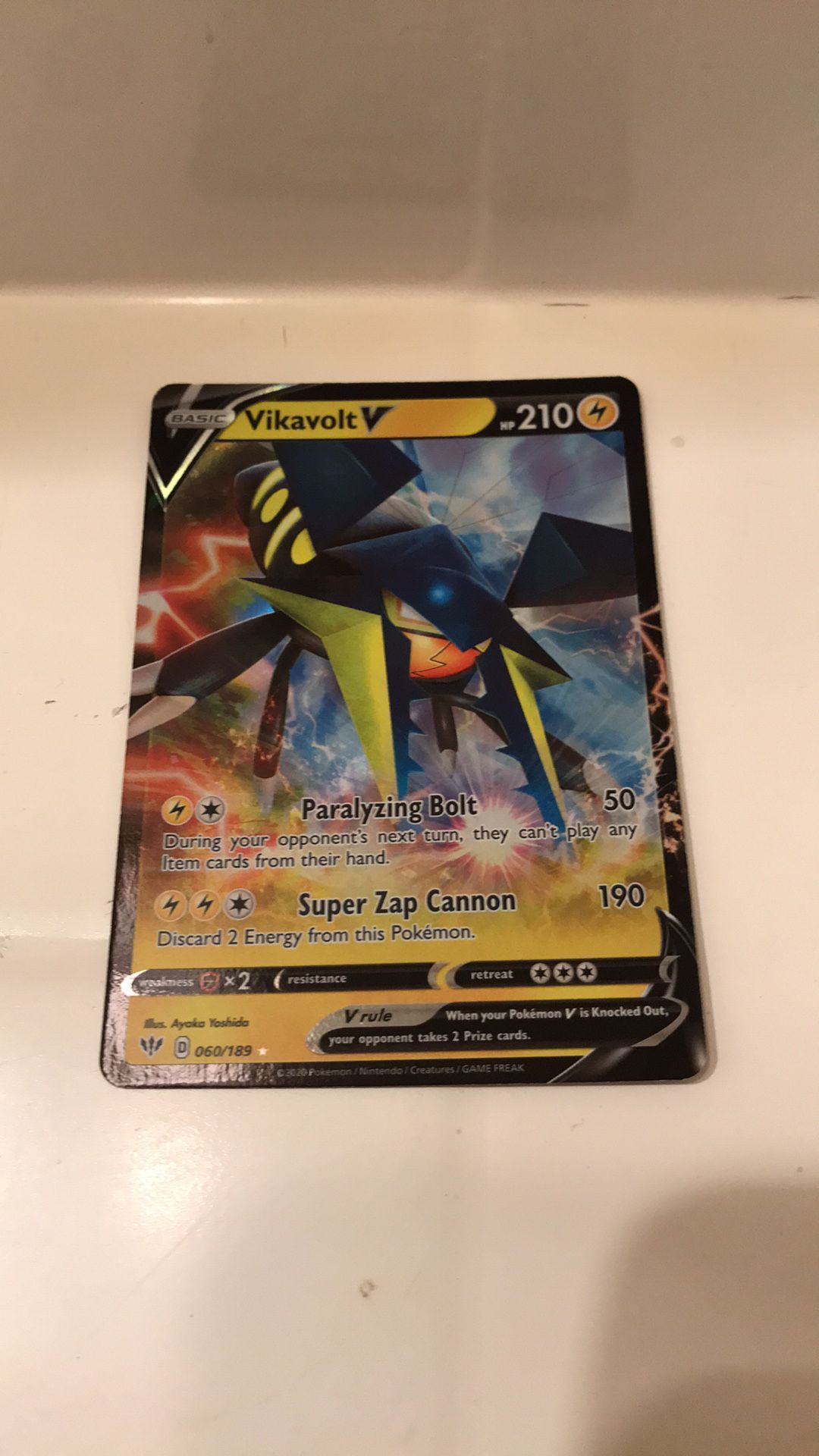 Pokmon TCG - Vikavolt V 060/189 Full Art Holo - Darkness Ablaze  Whatnot:  Shop, Sell, Connect