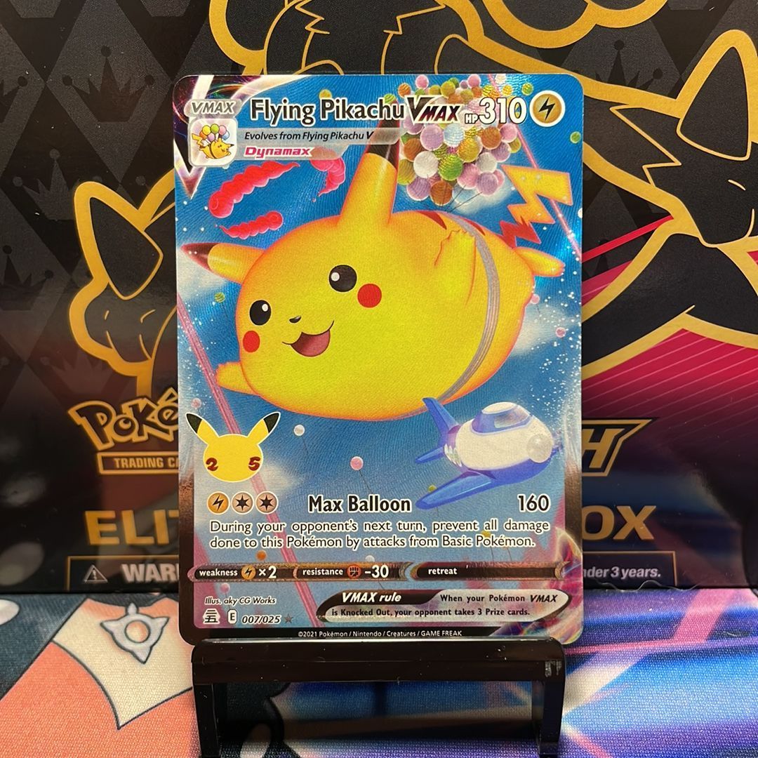 Flying Pikachu VMAX 7/25 Rare Pokmon Celebrations Sword And Shield   Whatnot: Shop, Sell, Connect