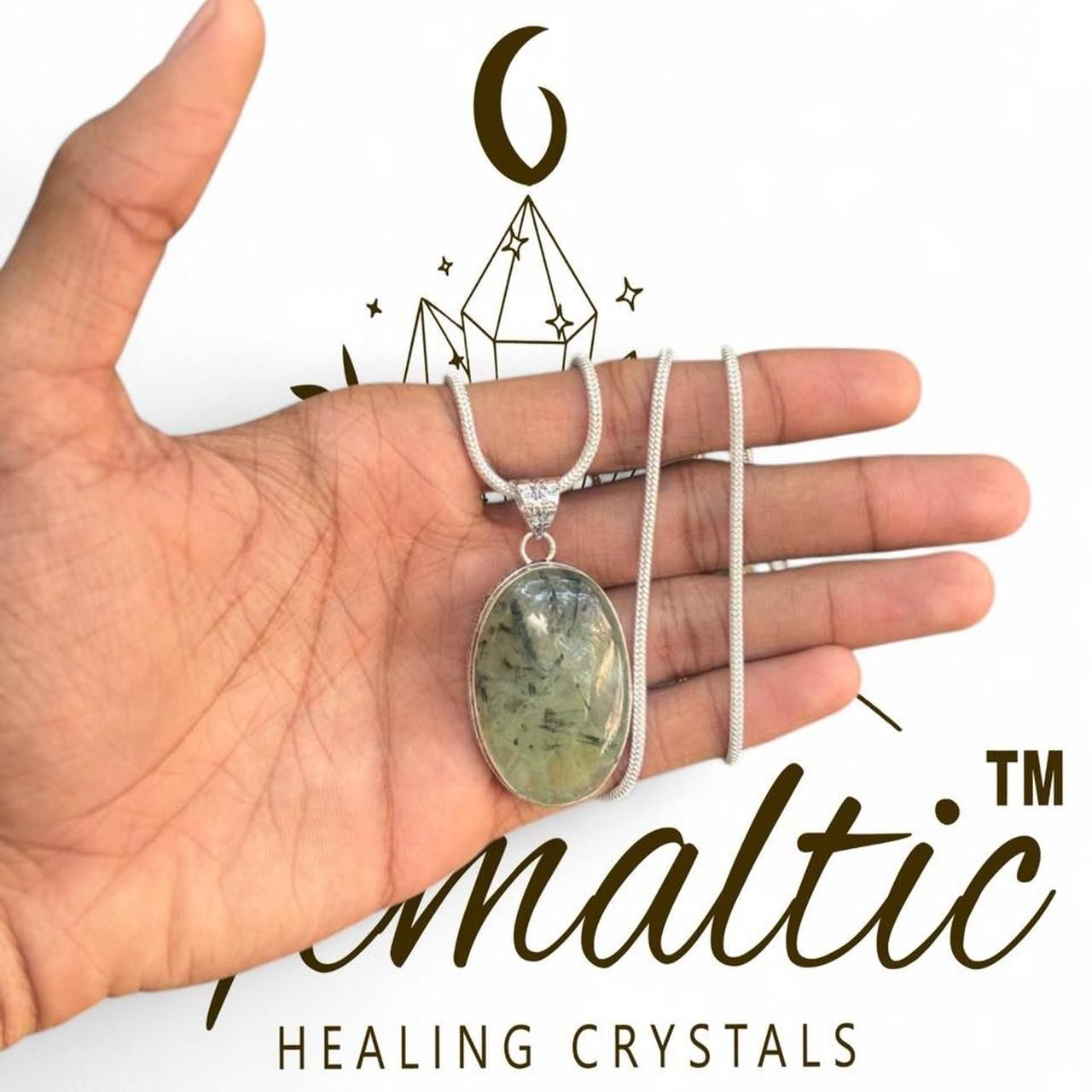 Labradorite german silver  necklace # image 2