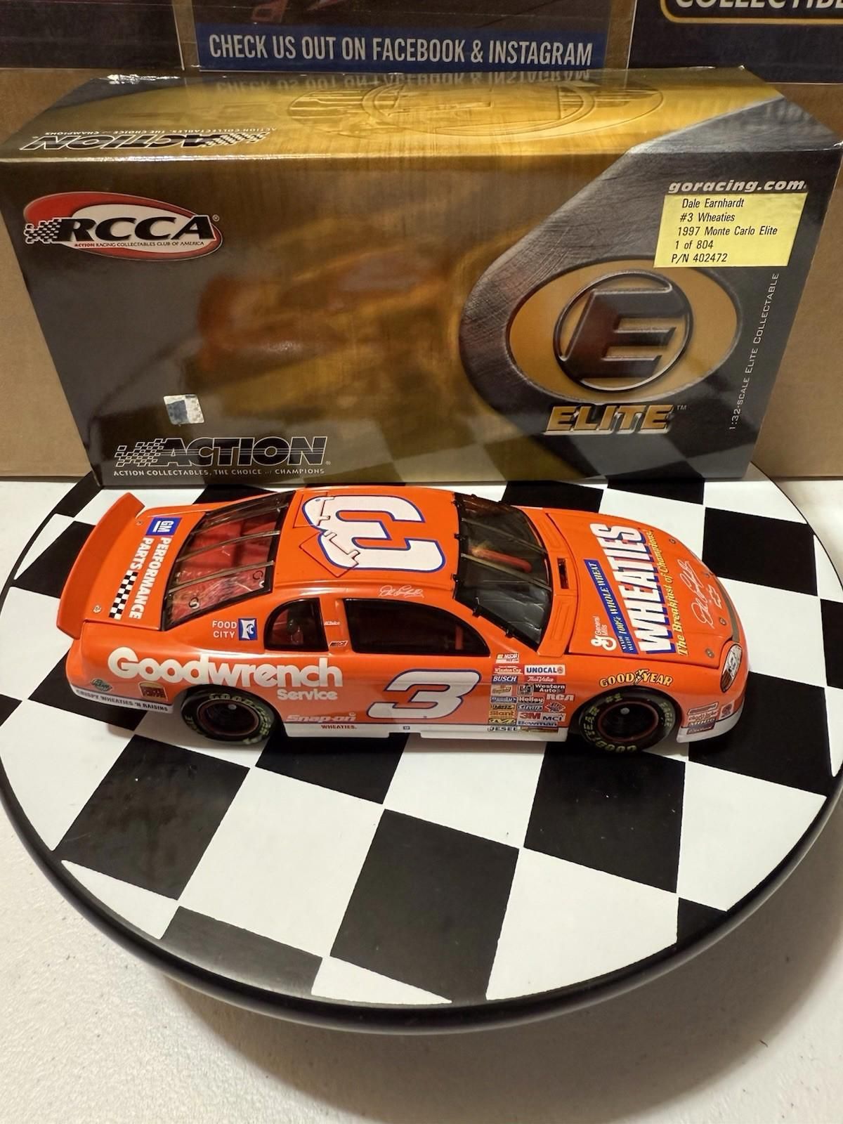 RARE* Dale Earnhardt ELITE #3 WHEATIES 1997 1/32 Nascar Diecast