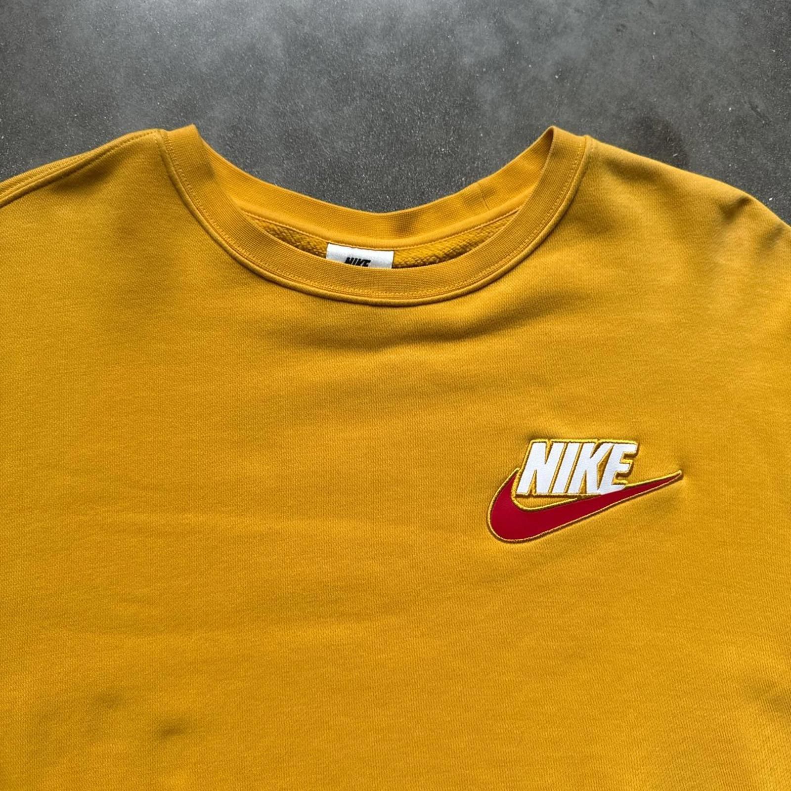 Supreme X Nike Mustard Sleeve Logo Crewneck Sweatshirt · Whatnot