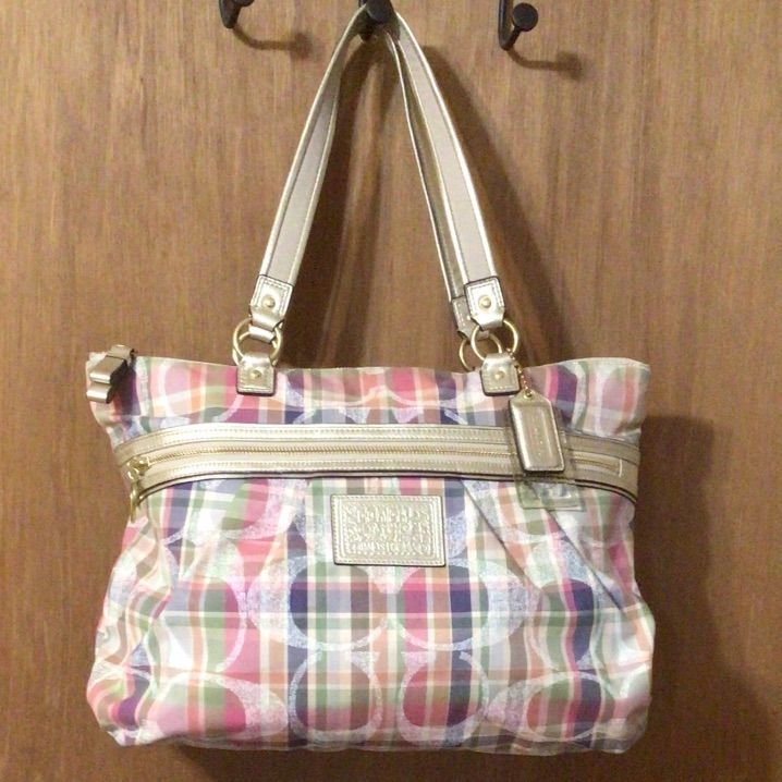 バッグ Coach Daisy Madras Poppy Pocket Shoulder Coach Daisy Madras Poppy Pocket Shoulder Coach. Poppy Daisy