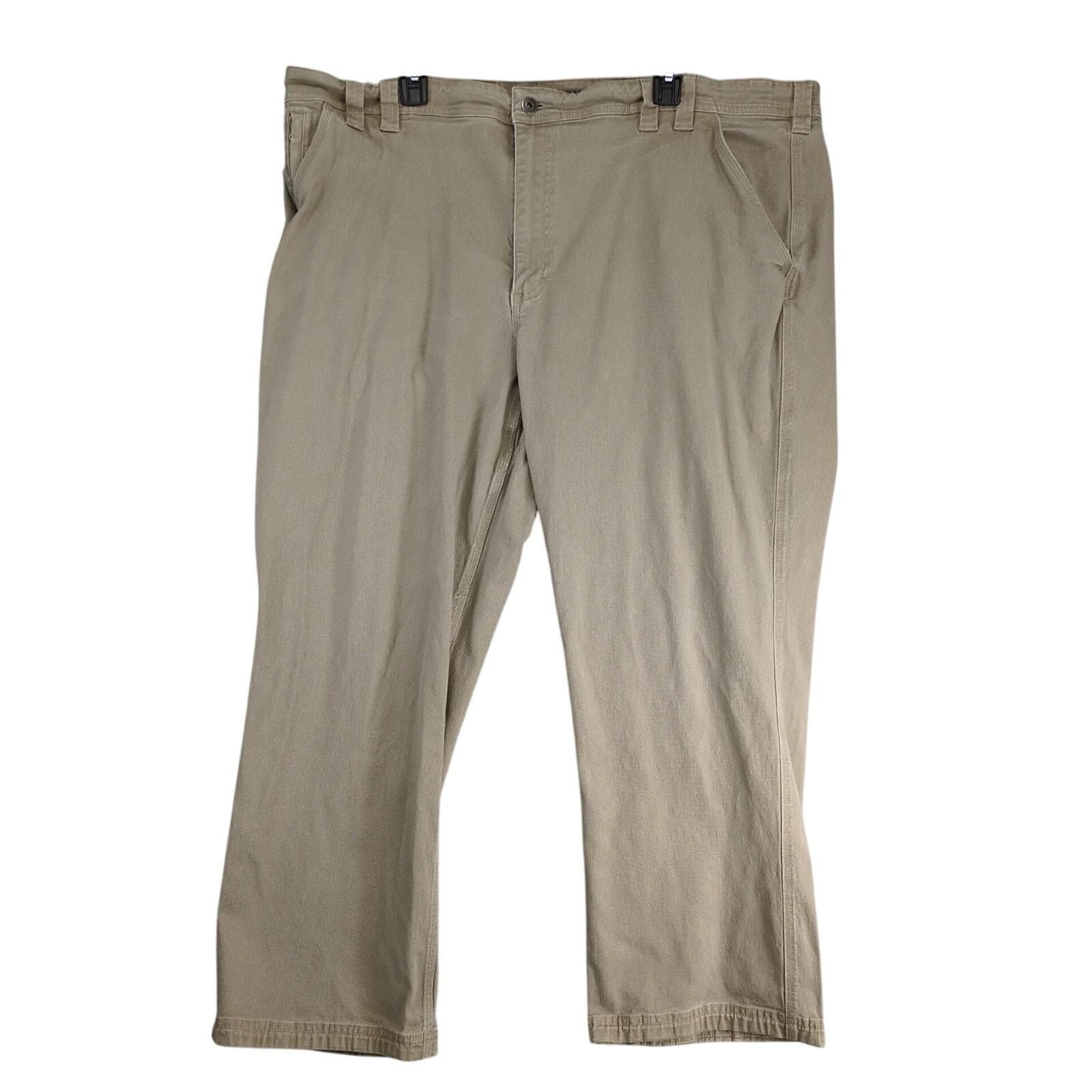 Duluth Trading Flex Fire Hose Foreman Pants Men's 44x28 Beige